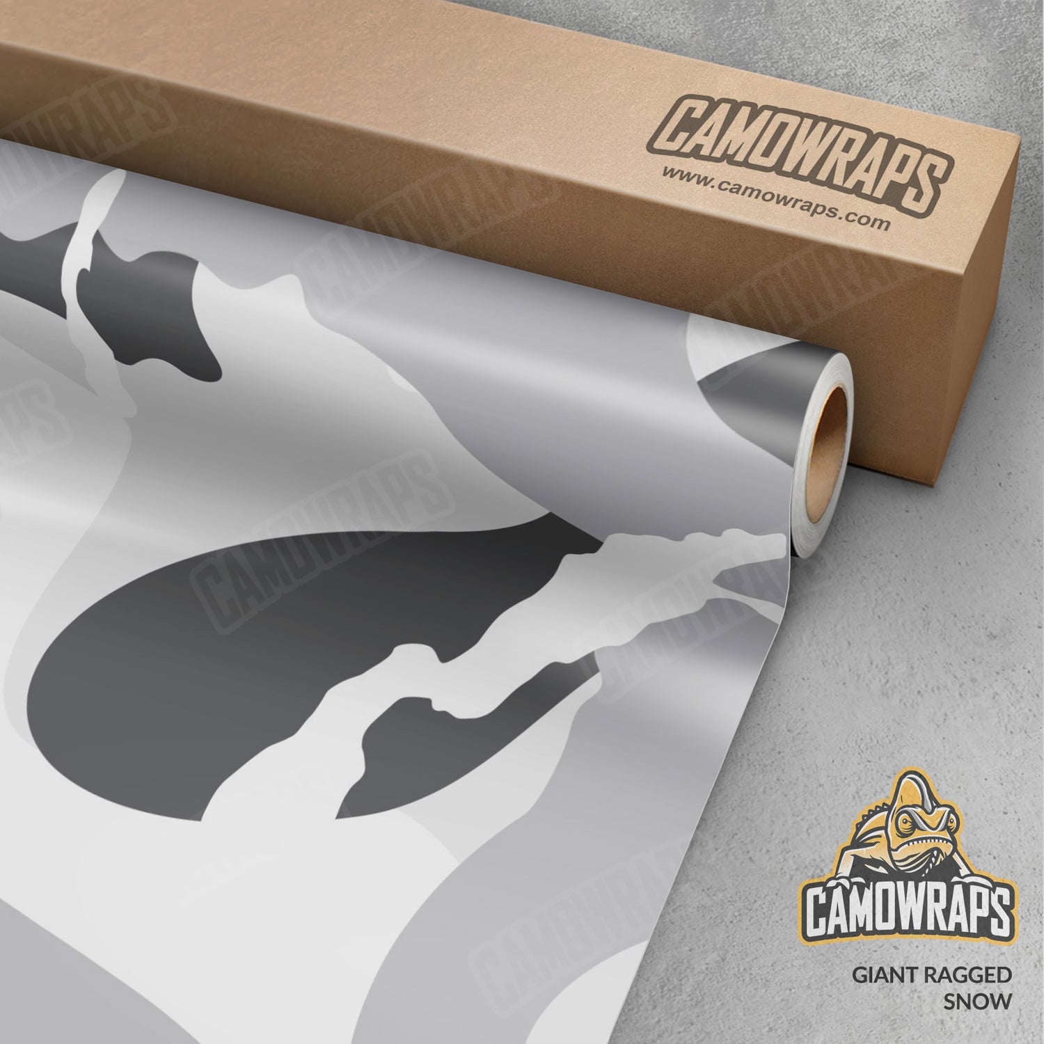Giant Ragged Snow Camo Vinyl Wrap