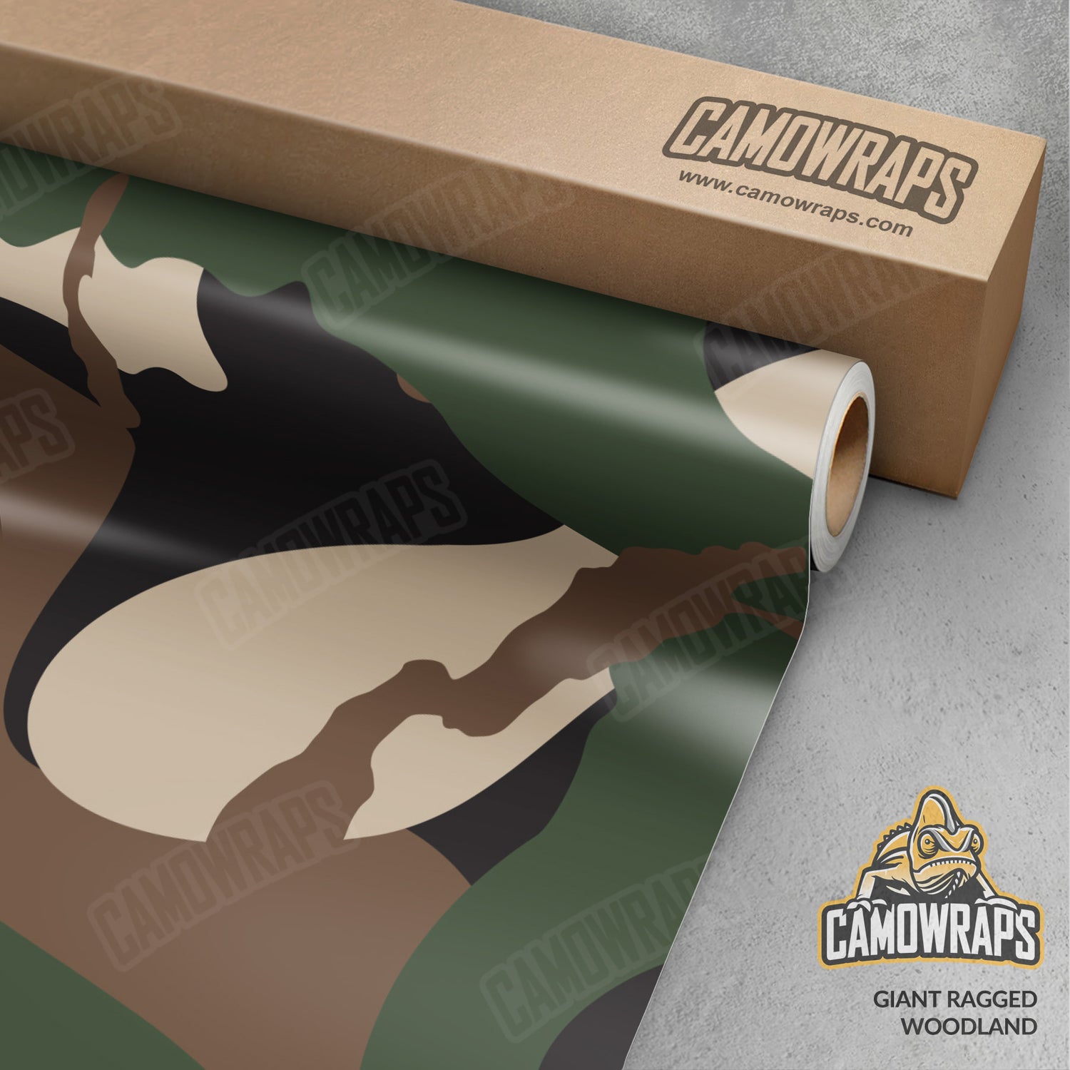 Giant Ragged Woodland Camo Vinyl Wrap