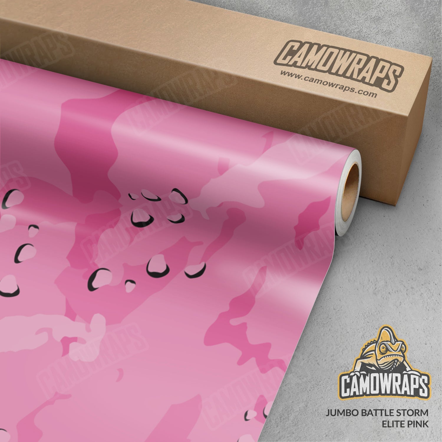Jumbo Battle Storm Elite Pink Camo Vinyl Wrap