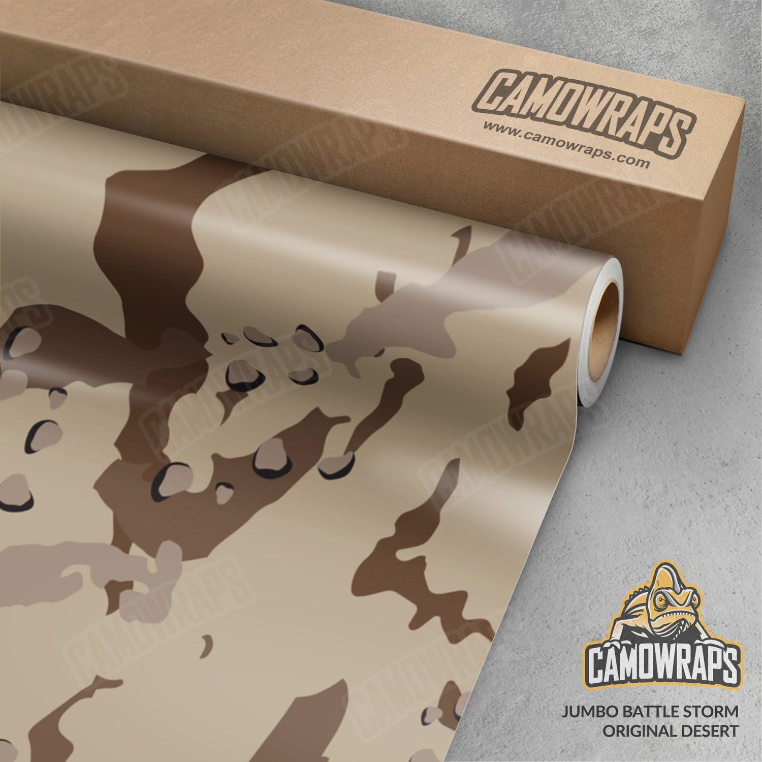 Jumbo Battle Storm Original Desert Camo Vinyl Wrap