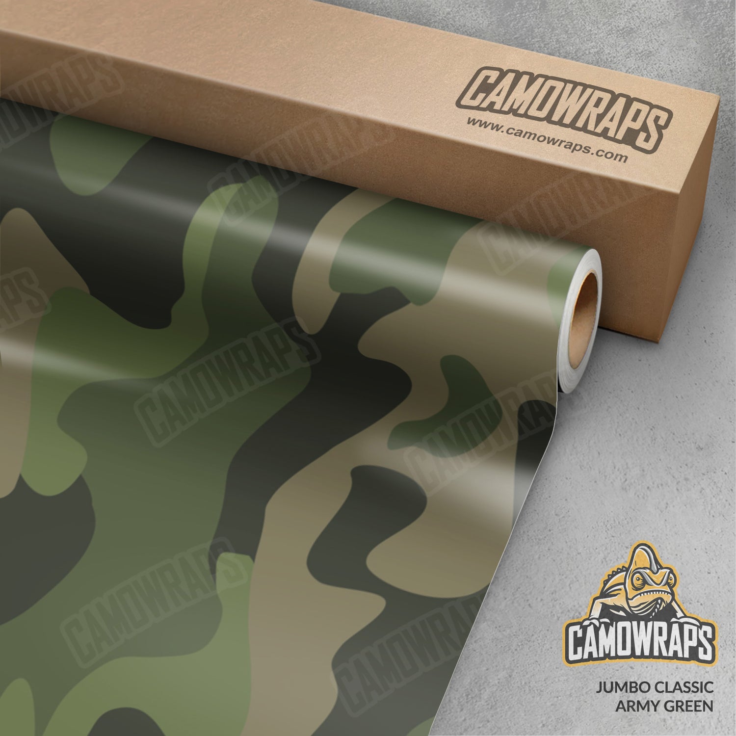 Jumbo Classic Army Green Camo Vinyl Wrap