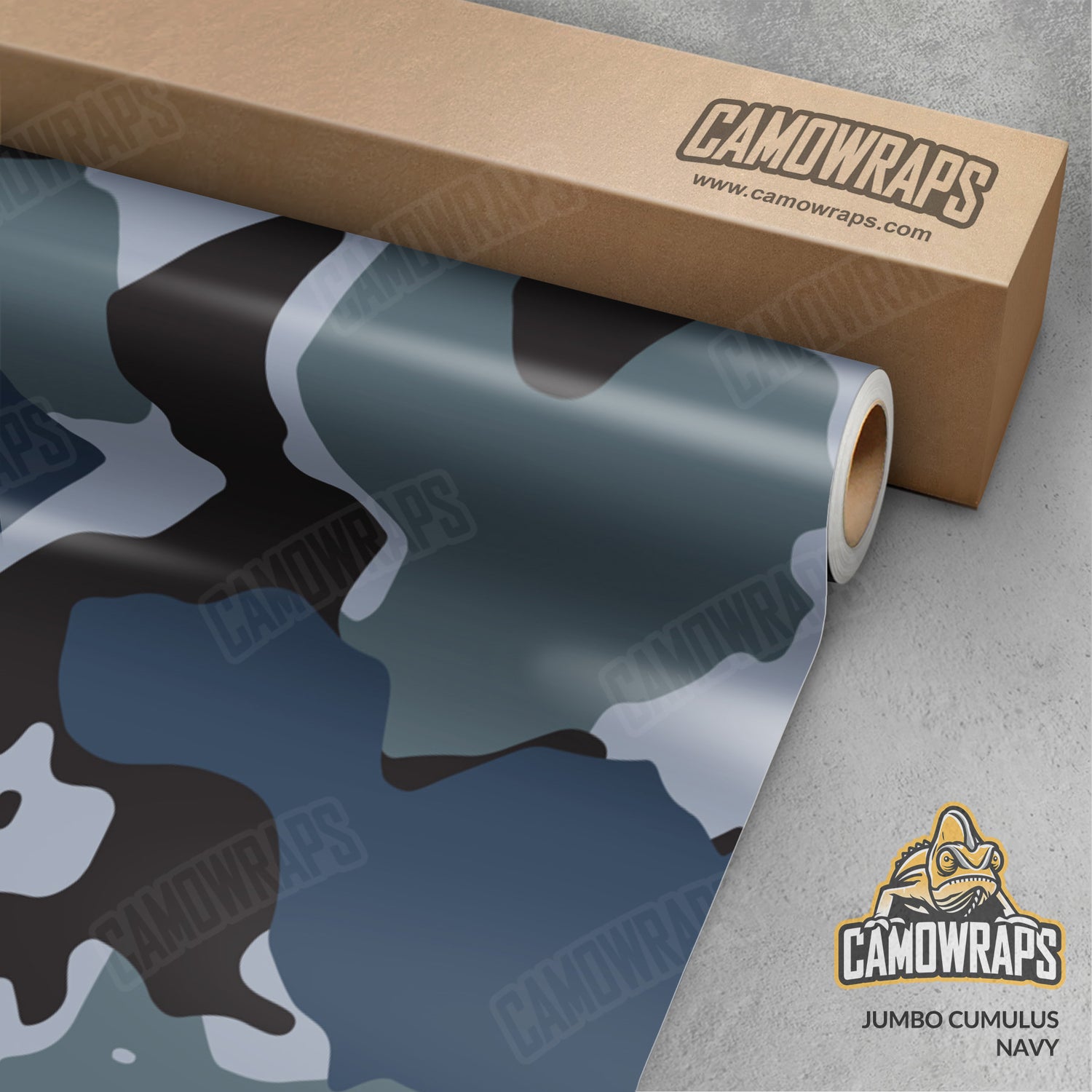 Jumbo Cumulus Navy Camo Vinyl Wrap