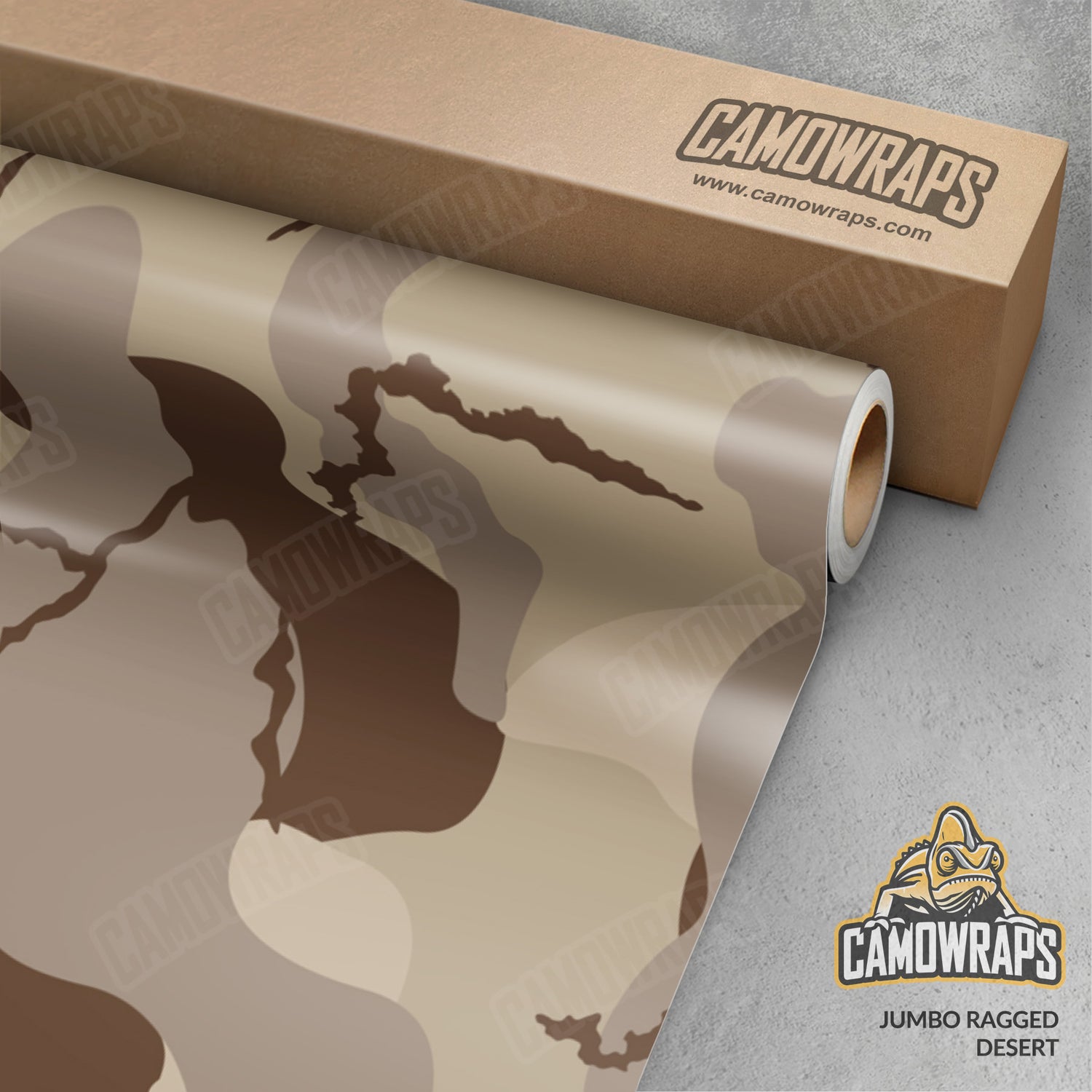 Jumbo Ragged Desert Camo Vinyl Wrap