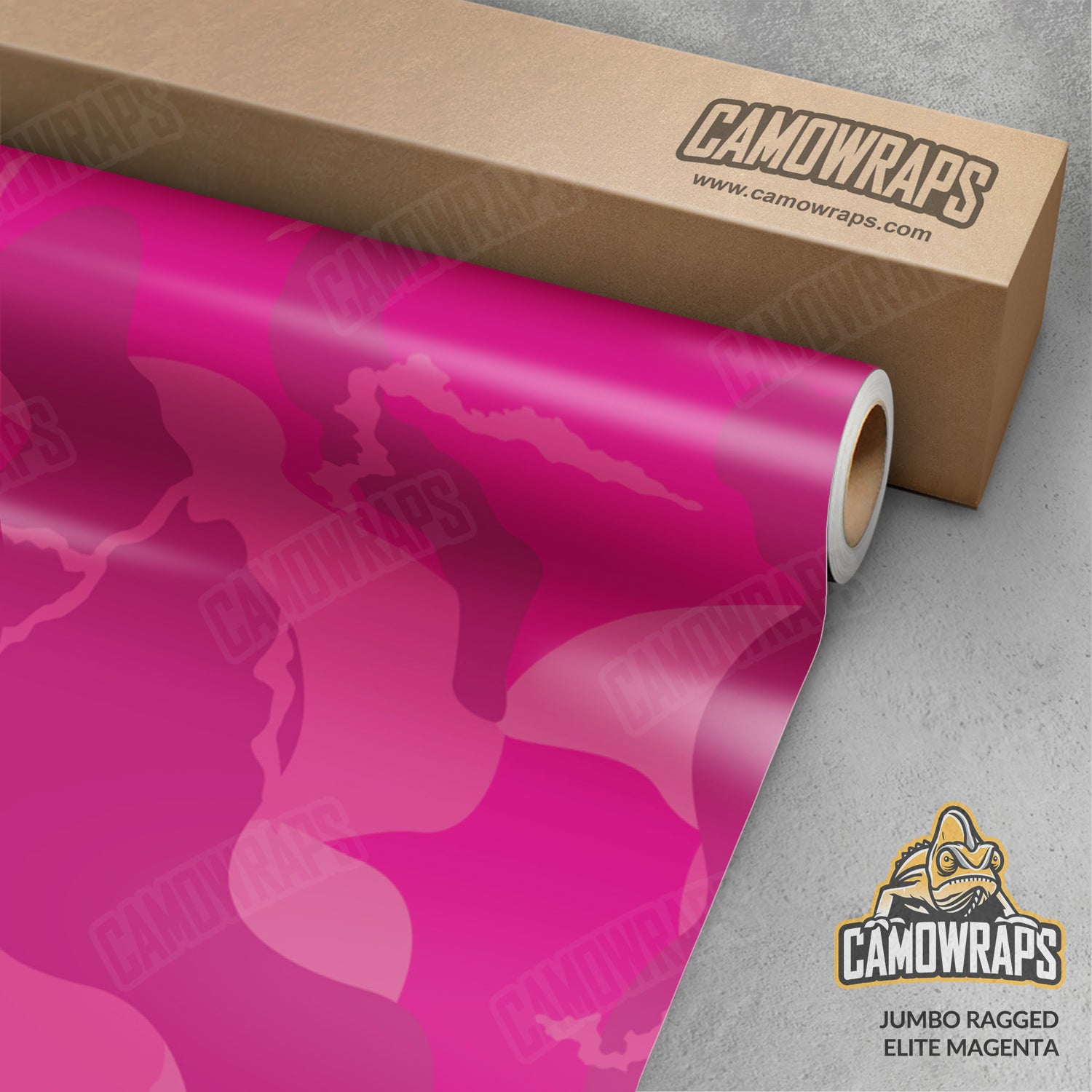 Jumbo Ragged Elite Magenta Camo Vinyl Wrap