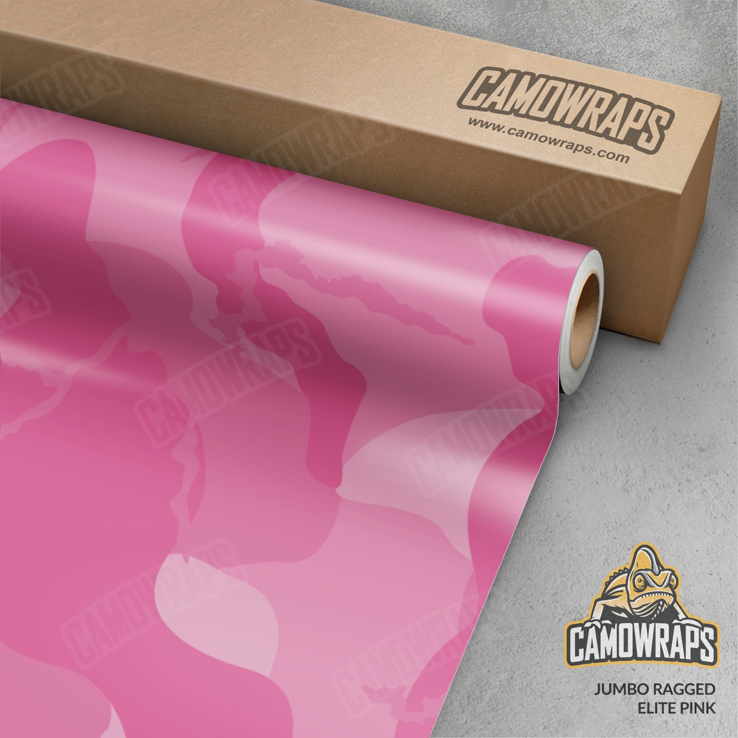 Jumbo Ragged Elite Pink Camo Vinyl Wrap
