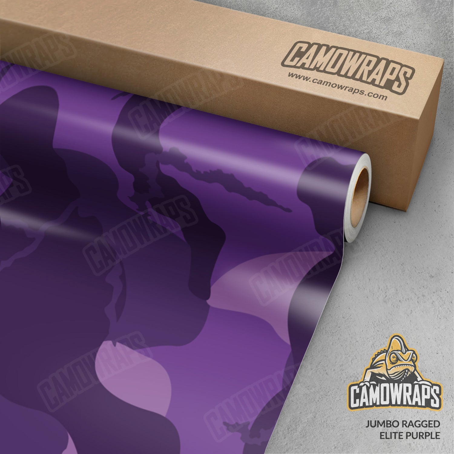 Jumbo Ragged Elite Purple Camo Vinyl Wrap