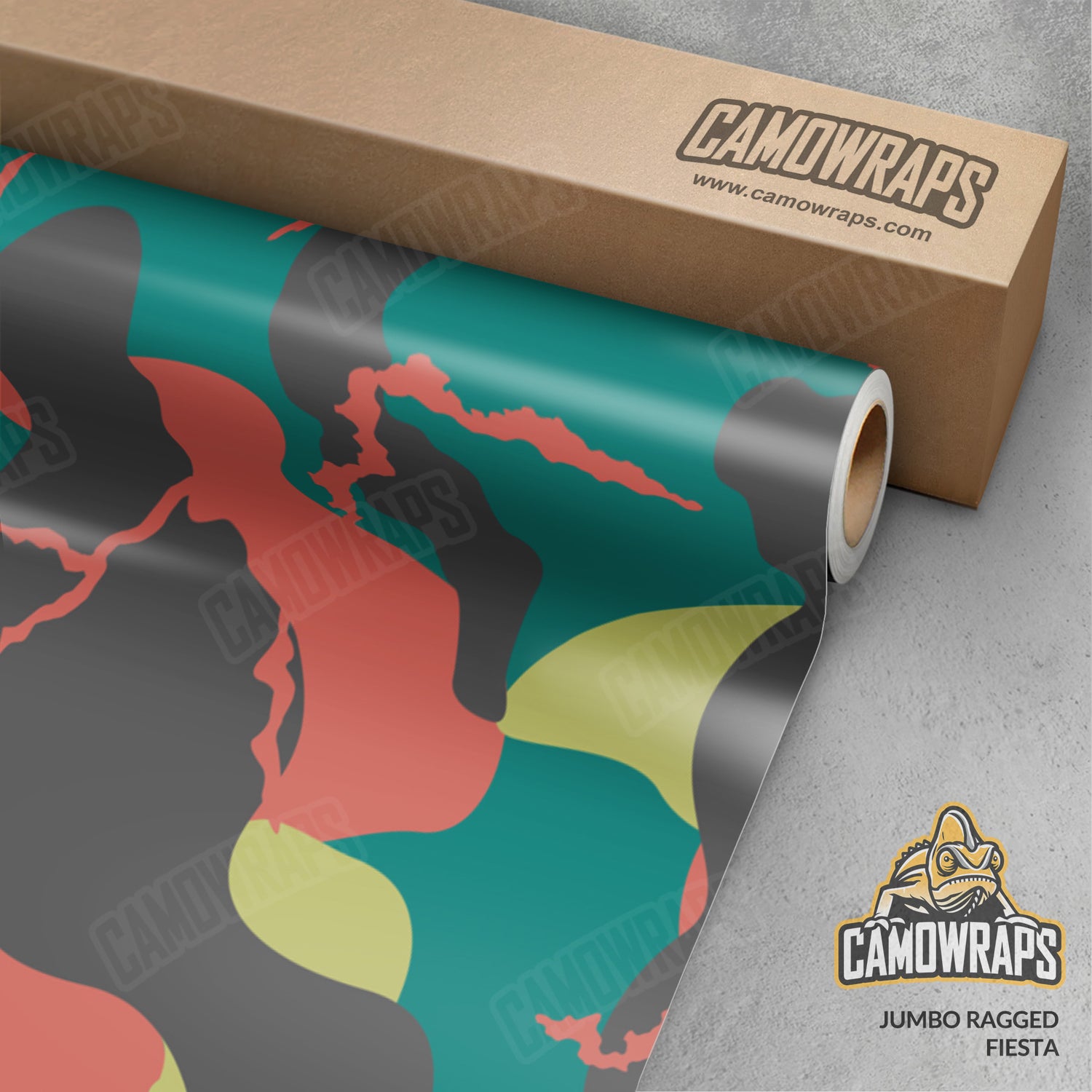 Jumbo Ragged Fiesta Camo Vinyl Wrap