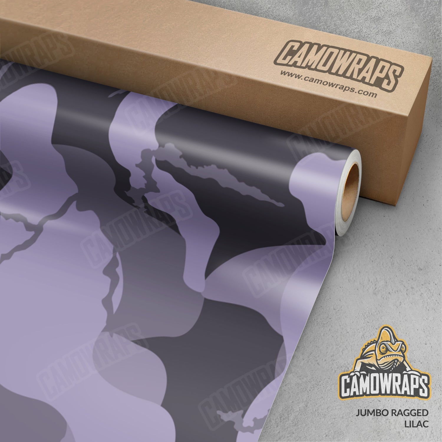 Jumbo Ragged Lilac Camo Vinyl Wrap