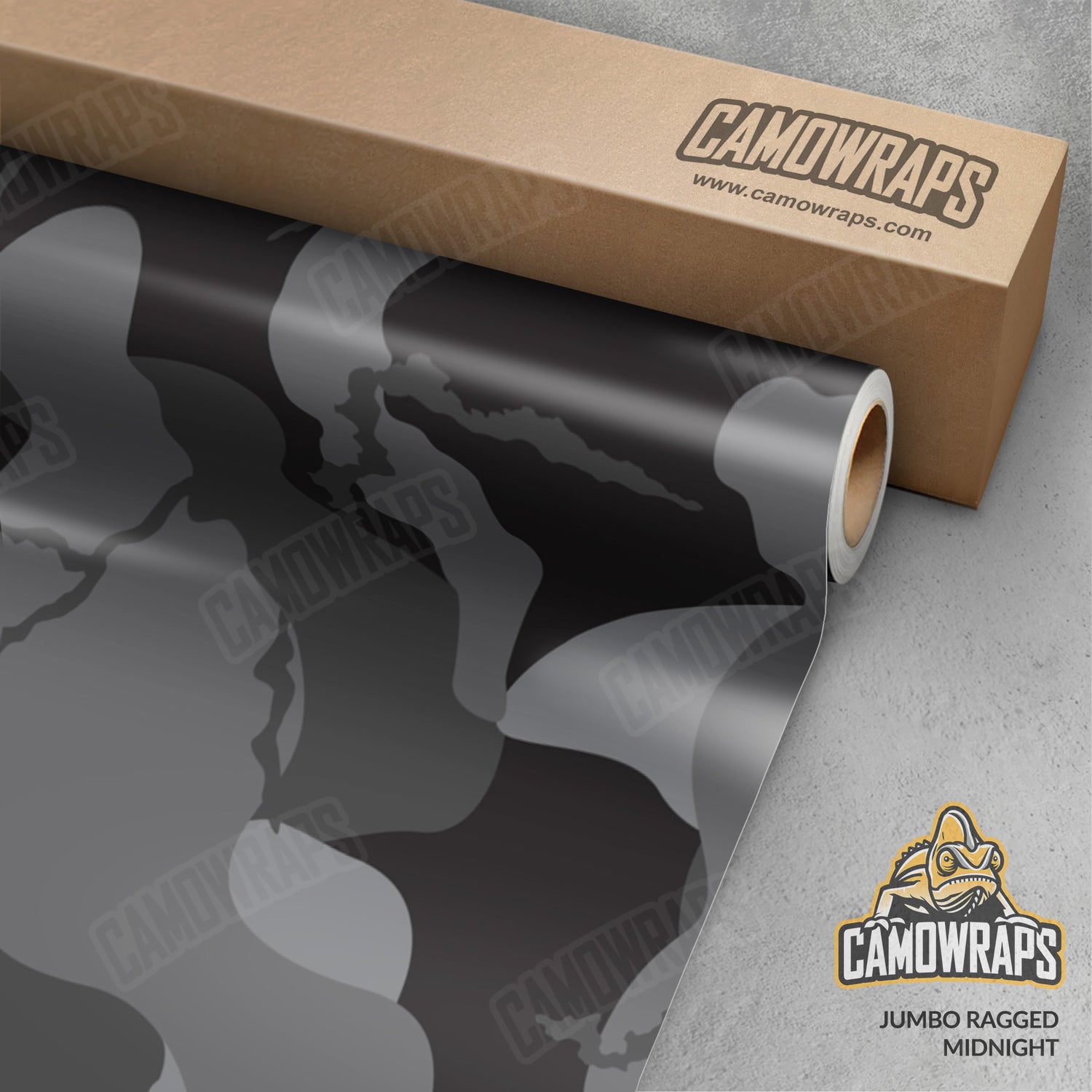 Jumbo Ragged Midnight Camo Vinyl Wrap