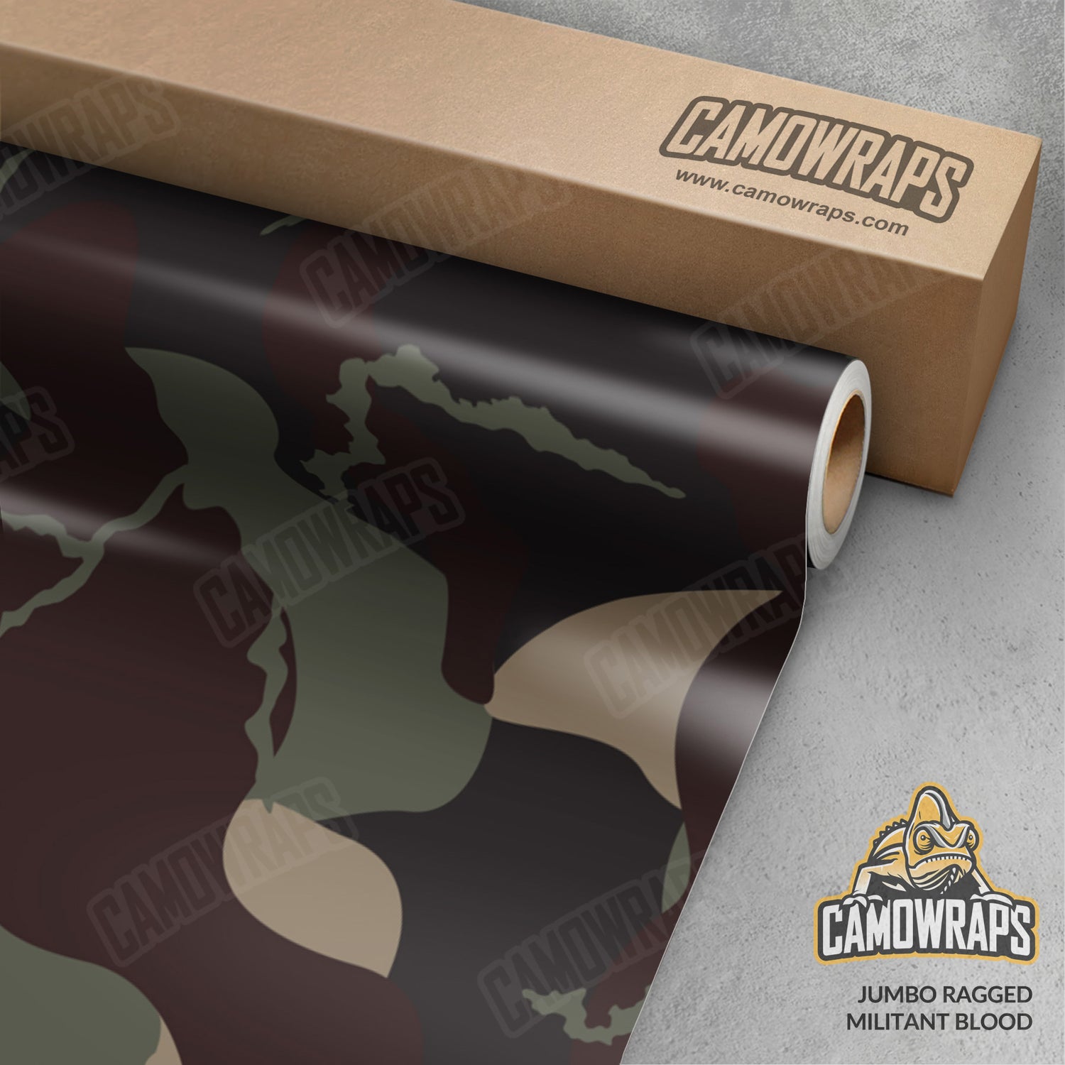 Jumbo Ragged Militant Blood Camo Vinyl Wrap