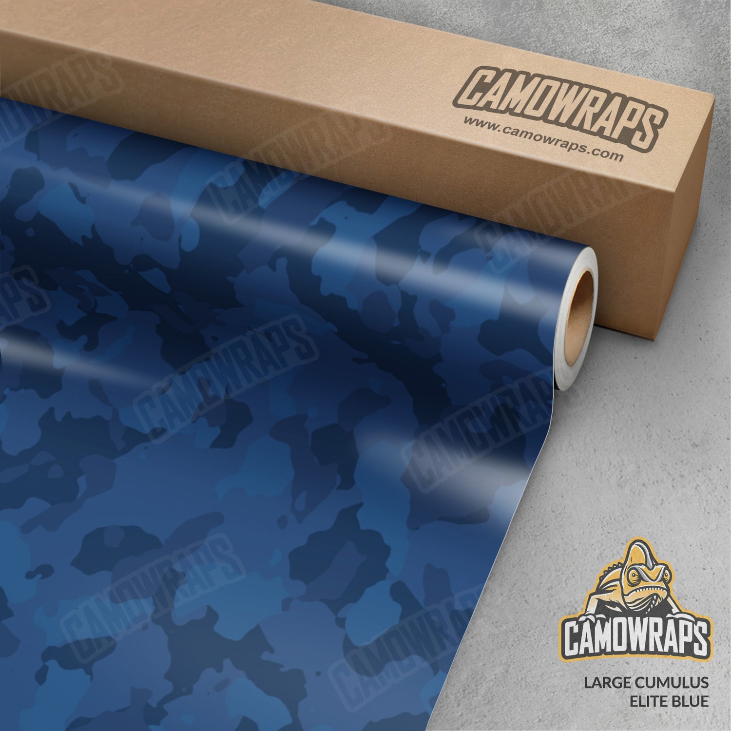Large Cumulus Elite Blue Camo Vinyl Wrap