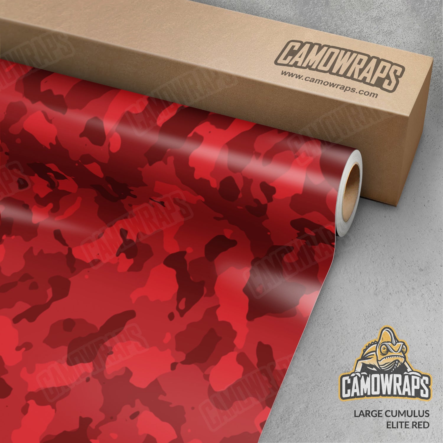 Large Cumulus Elite Red Camo Vinyl Wrap