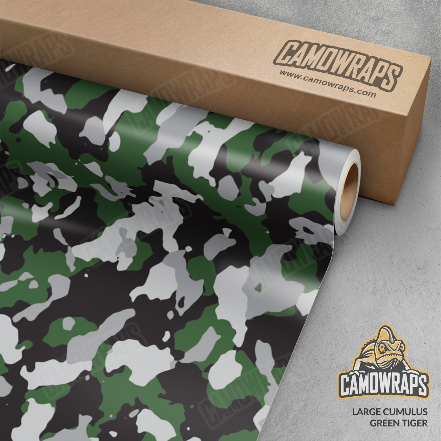 Large Cumulus Green Tiger Camo Vinyl Wrap