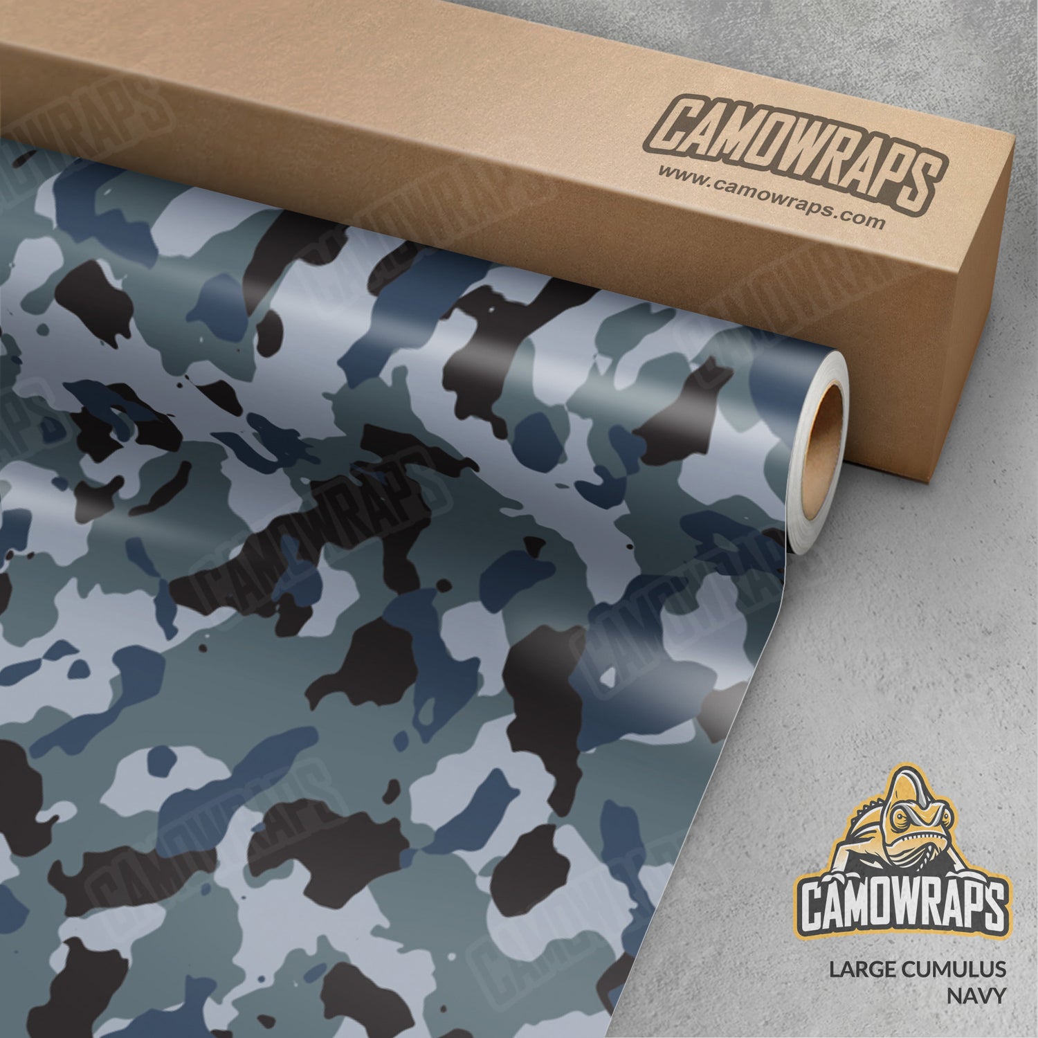 Large Cumulus Navy Camo Vinyl Wrap