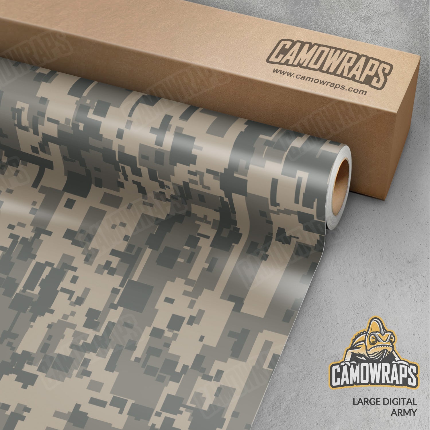 Large Digital Army Camo Vinyl Wrap