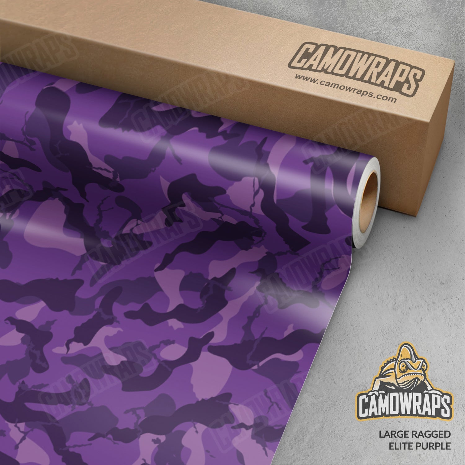 Large Ragged Elite Purple Camo Vinyl Wrap