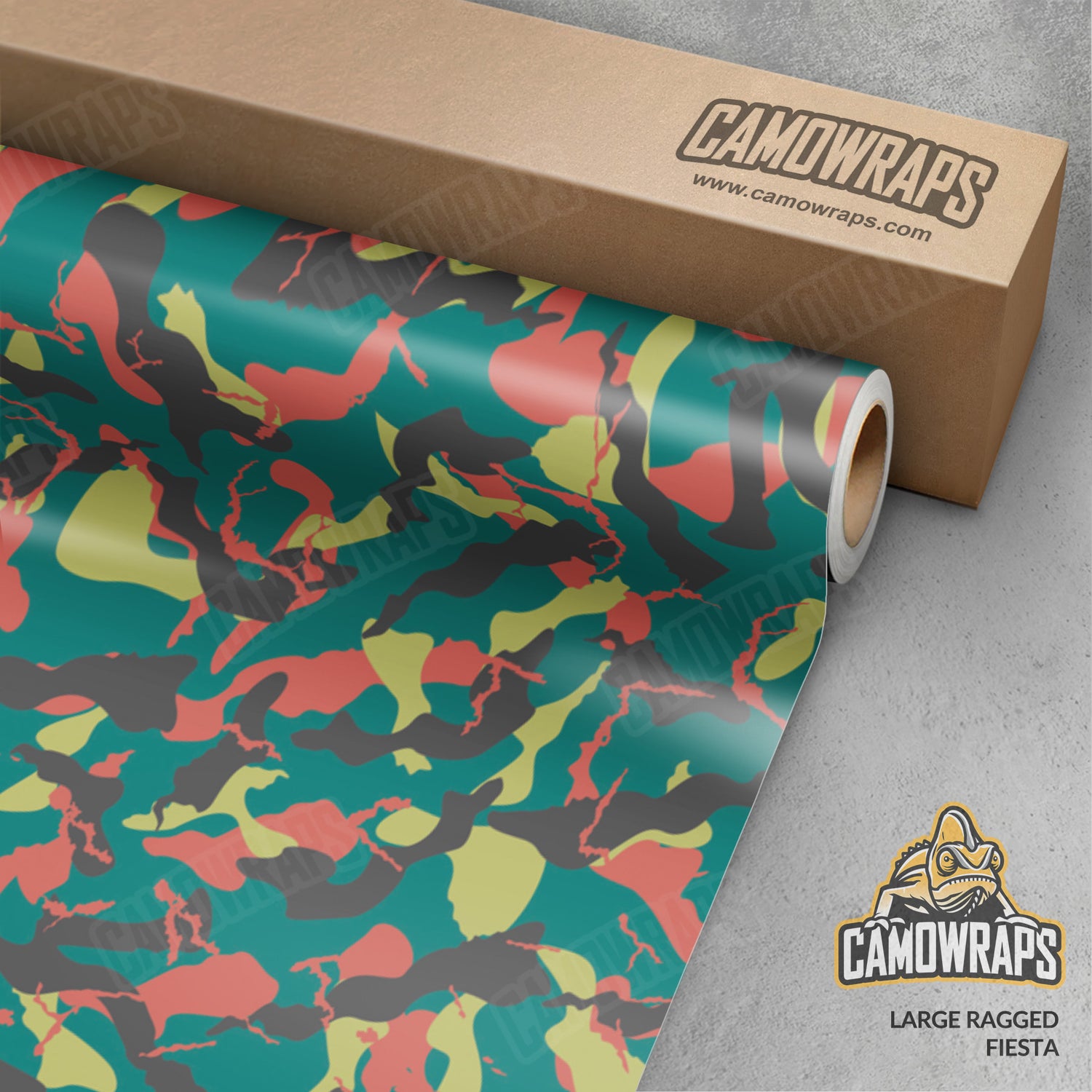 Large Ragged Fiesta Camo Vinyl Wrap