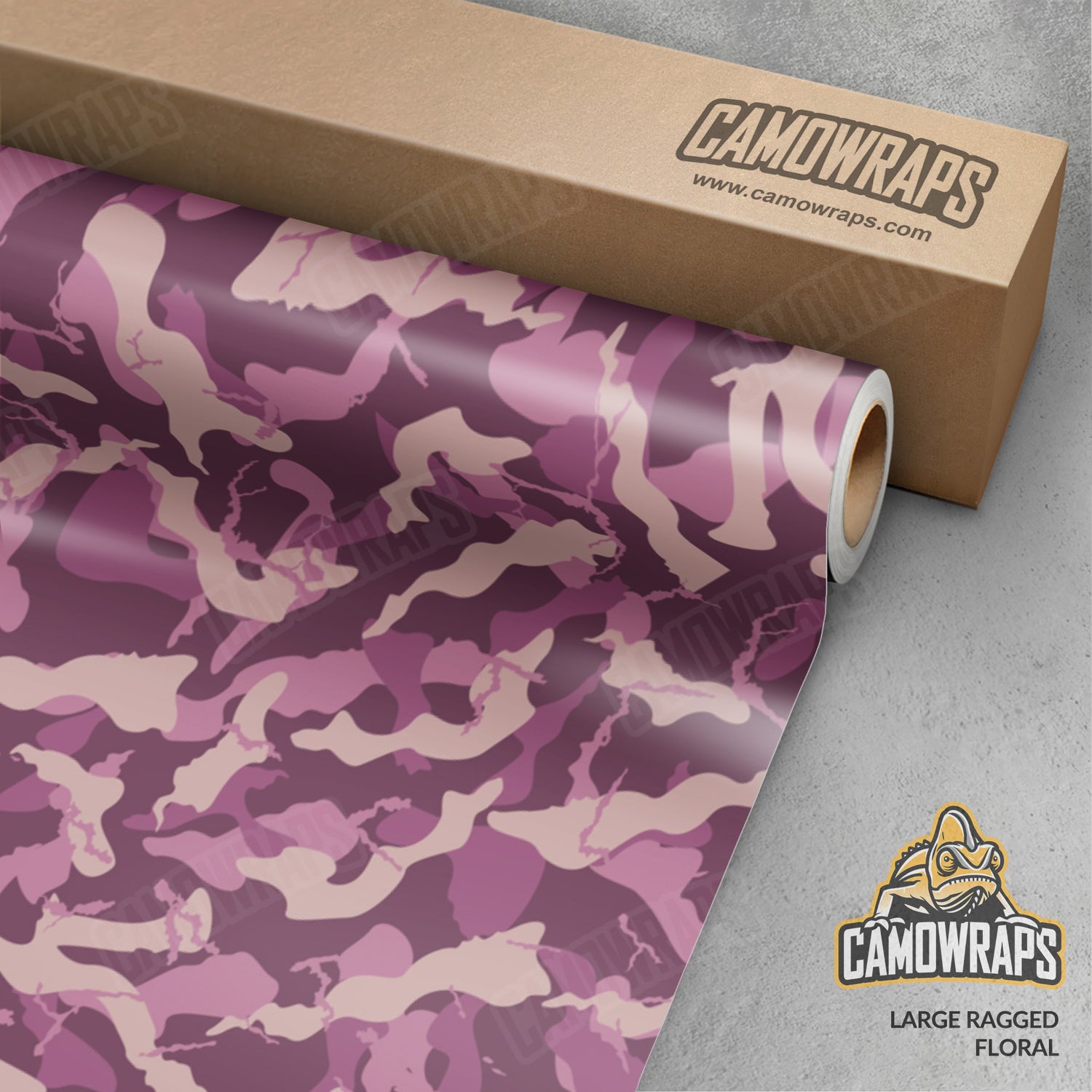 Large Ragged Floral Camo Vinyl Wrap