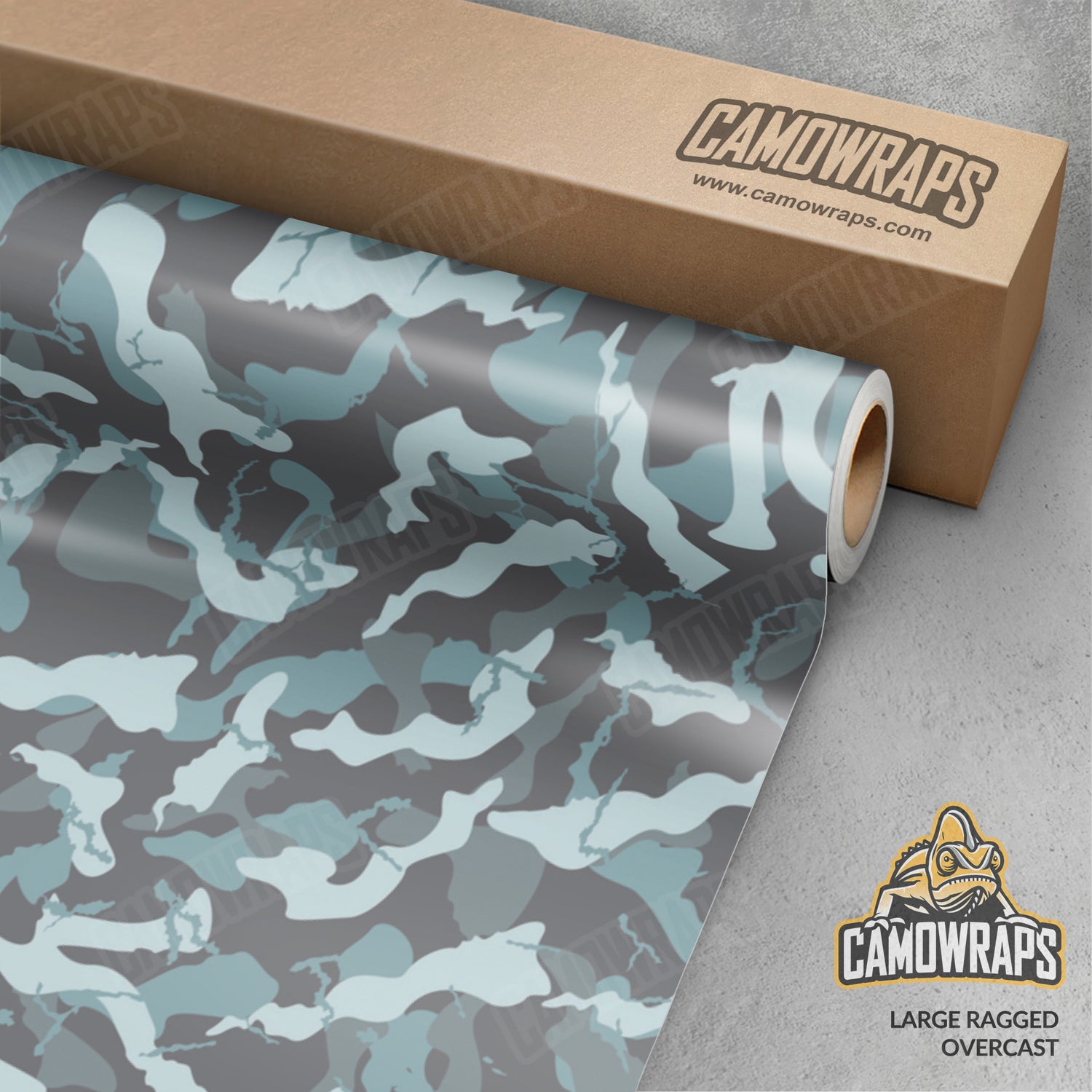 Large Ragged Overcast Camo Vinyl Wrap