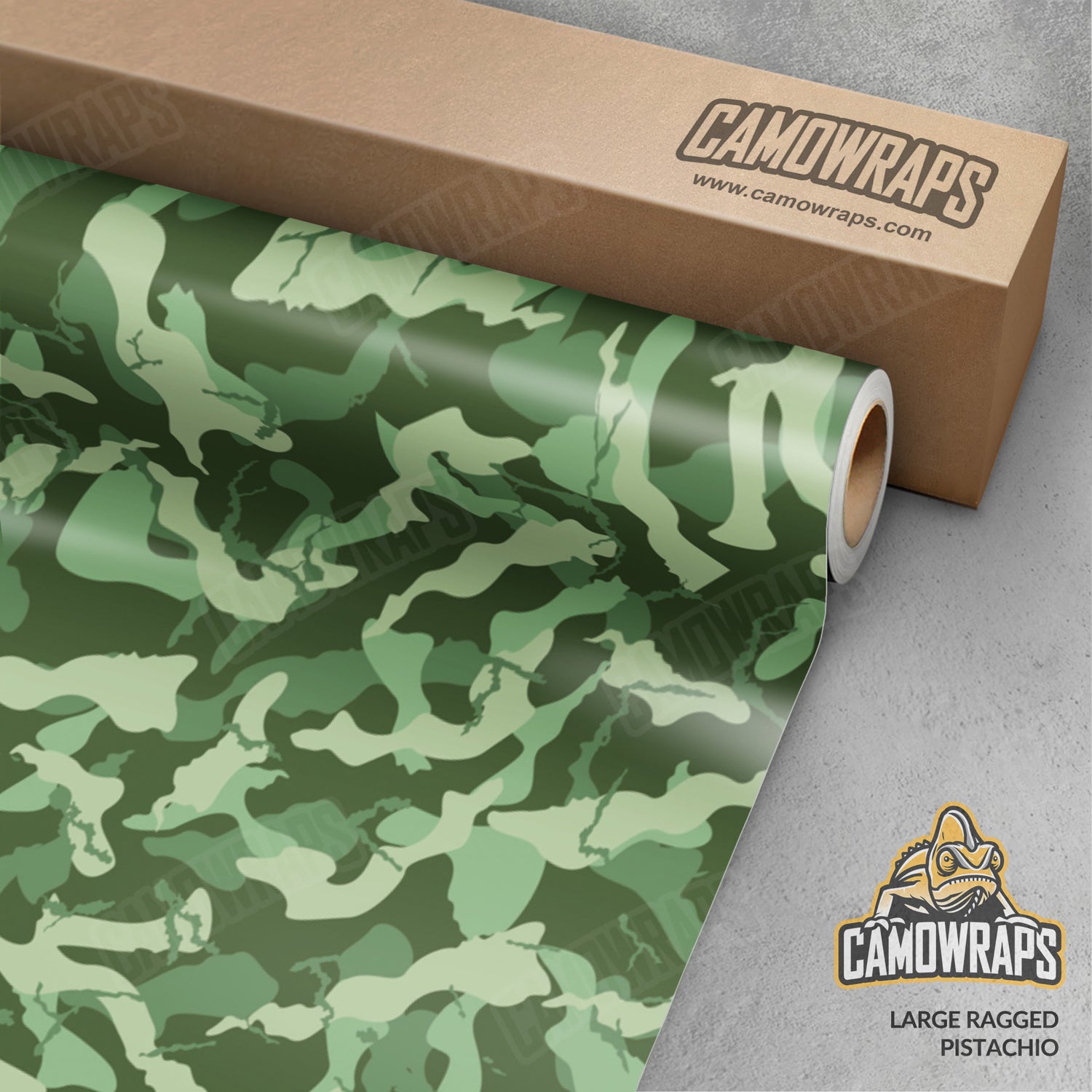 Large Ragged Pistachio Camo Vinyl Wrap