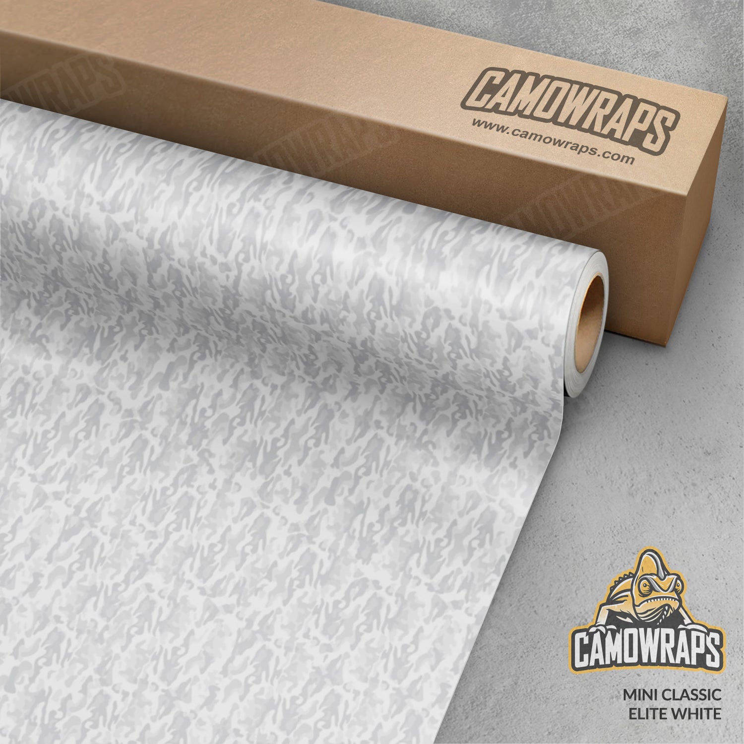 Mini Classic Elite White Camo Vinyl Wrap