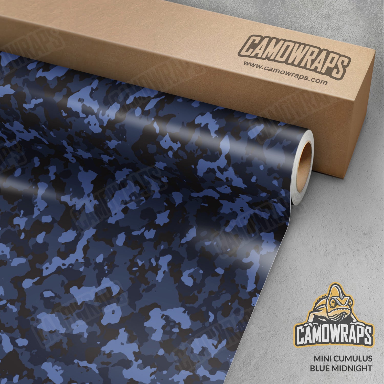 Mini Cumulus Blue Midnight Camo Vinyl Wrap
