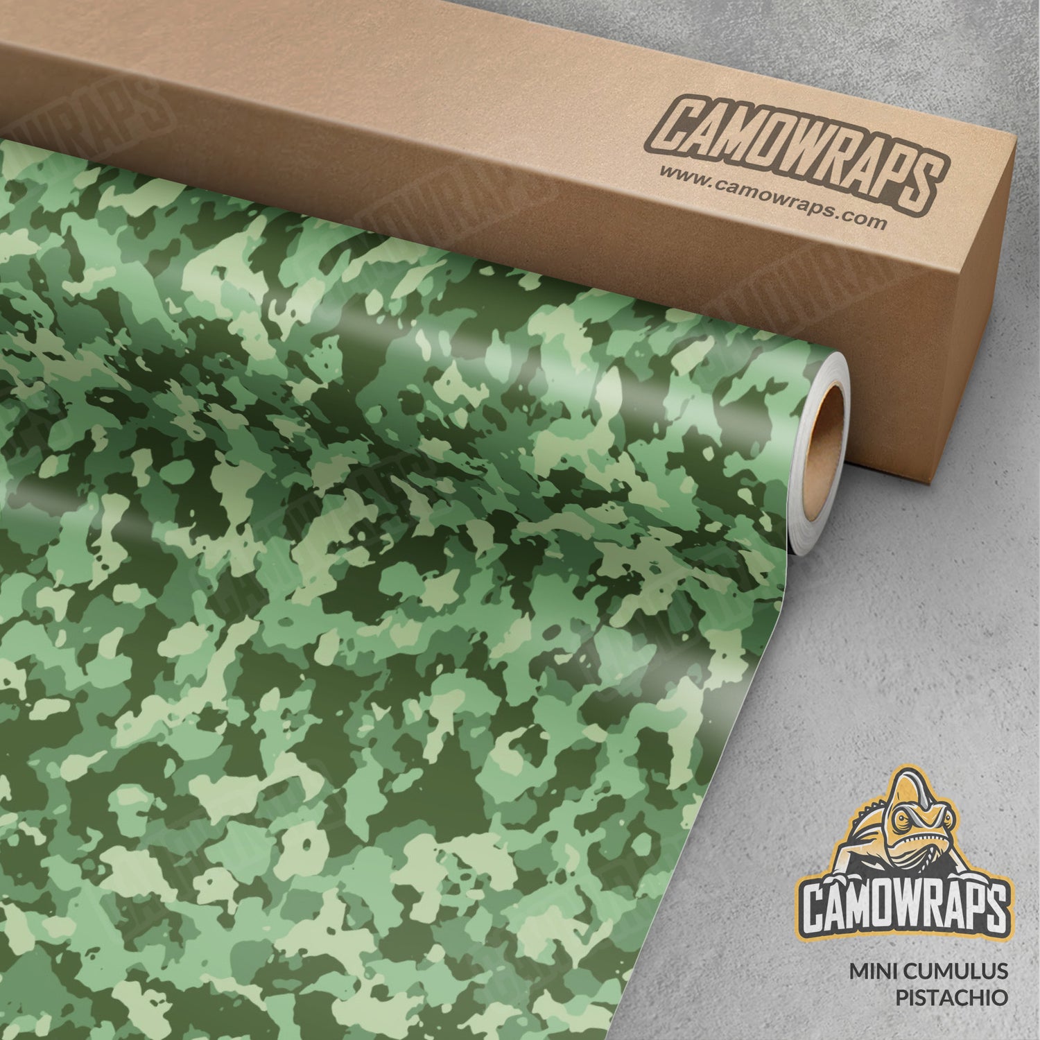 Mini Cumulus Pistachio Camo Vinyl Wrap