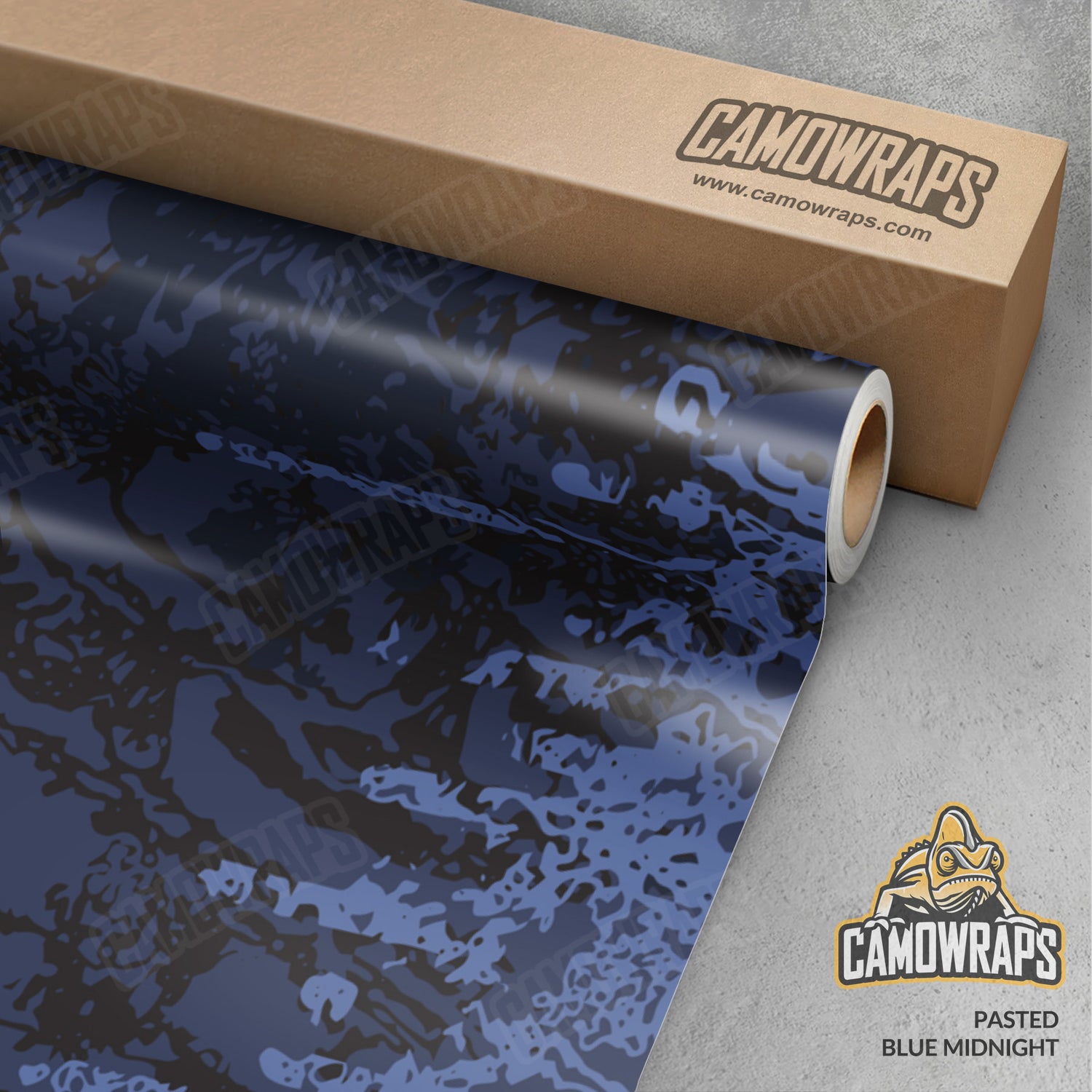 Pasted Blue Midnight Camo Vinyl Wrap