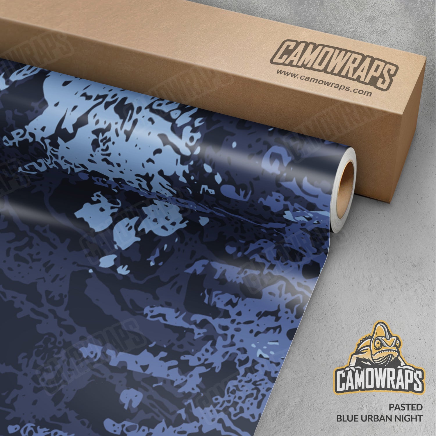 Pasted Blue Urban Night Camo Vinyl Wrap