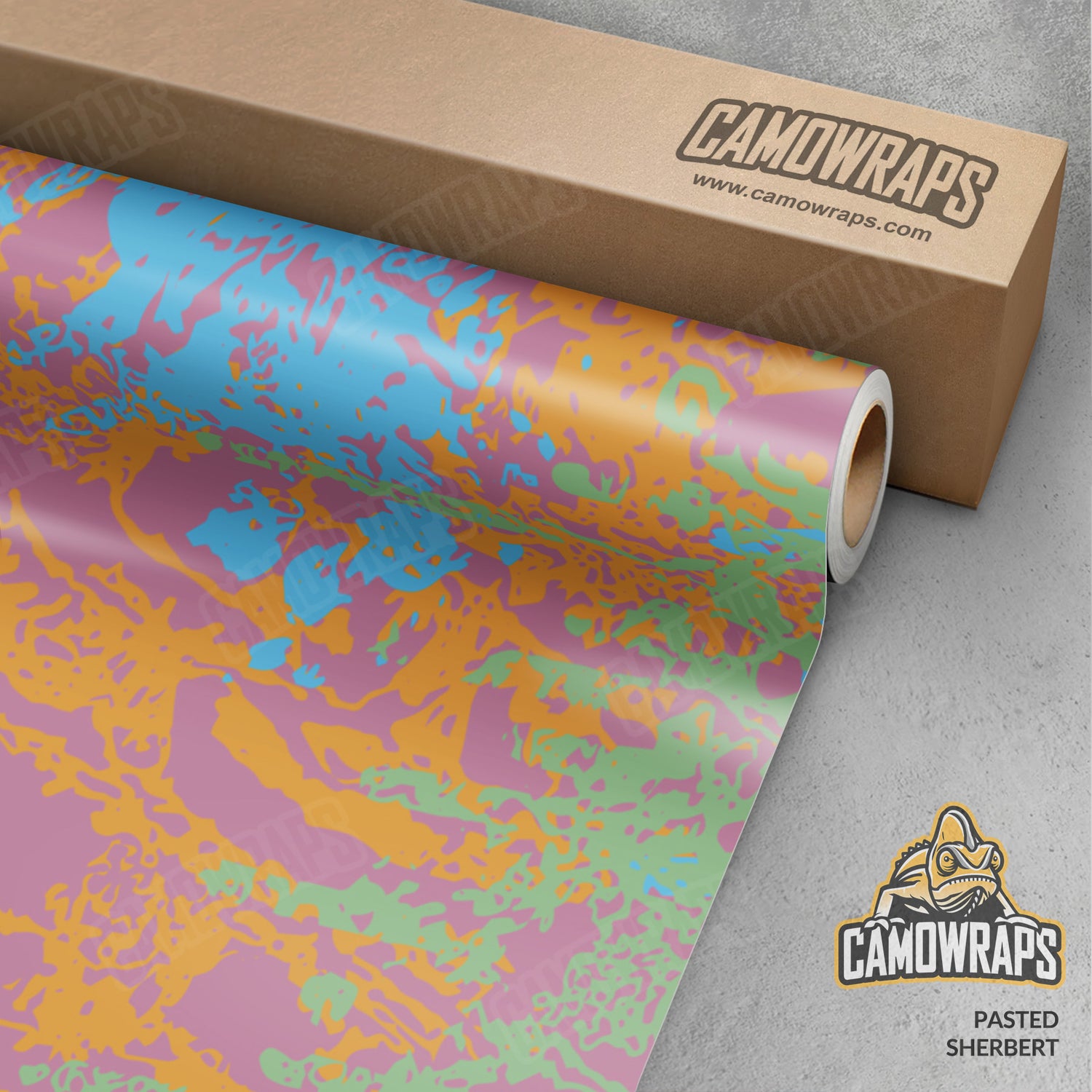 Pasted Sherbert Camo Vinyl Wrap