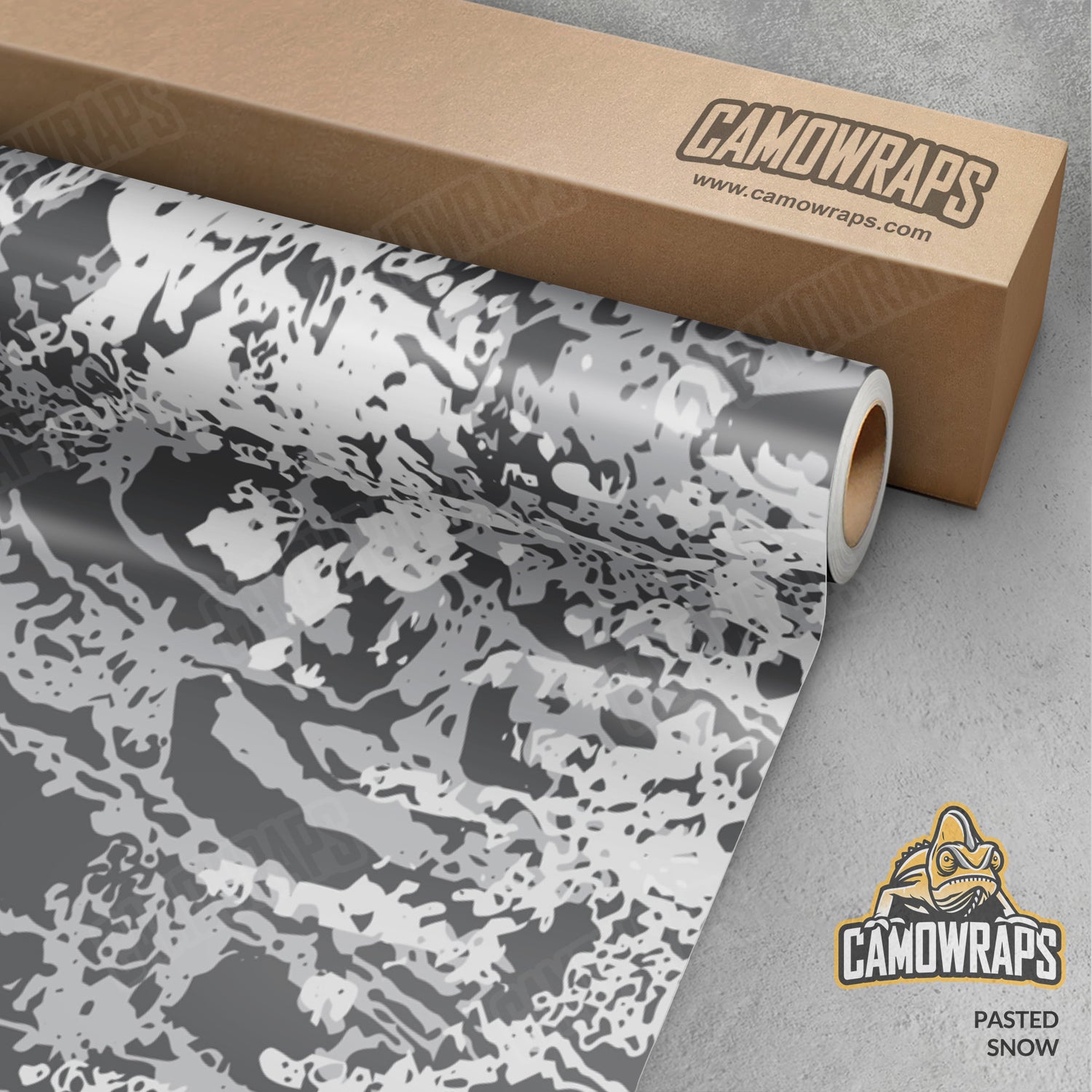 Pasted Snow Camo Vinyl Wrap