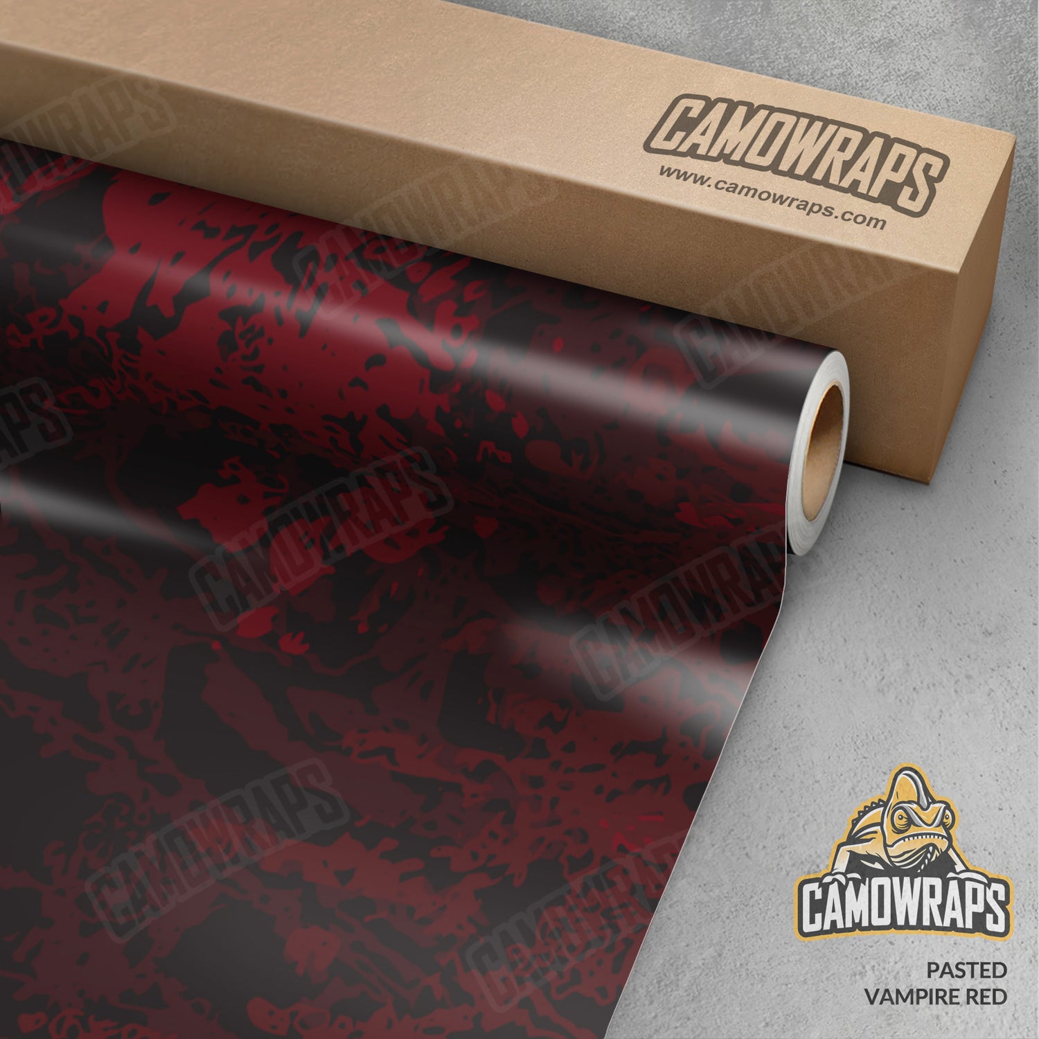 Pasted Vampire Red Camo Vinyl Wrap