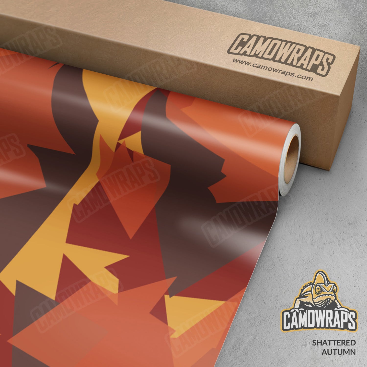 Shattered Autumn Camo Vinyl Wrap