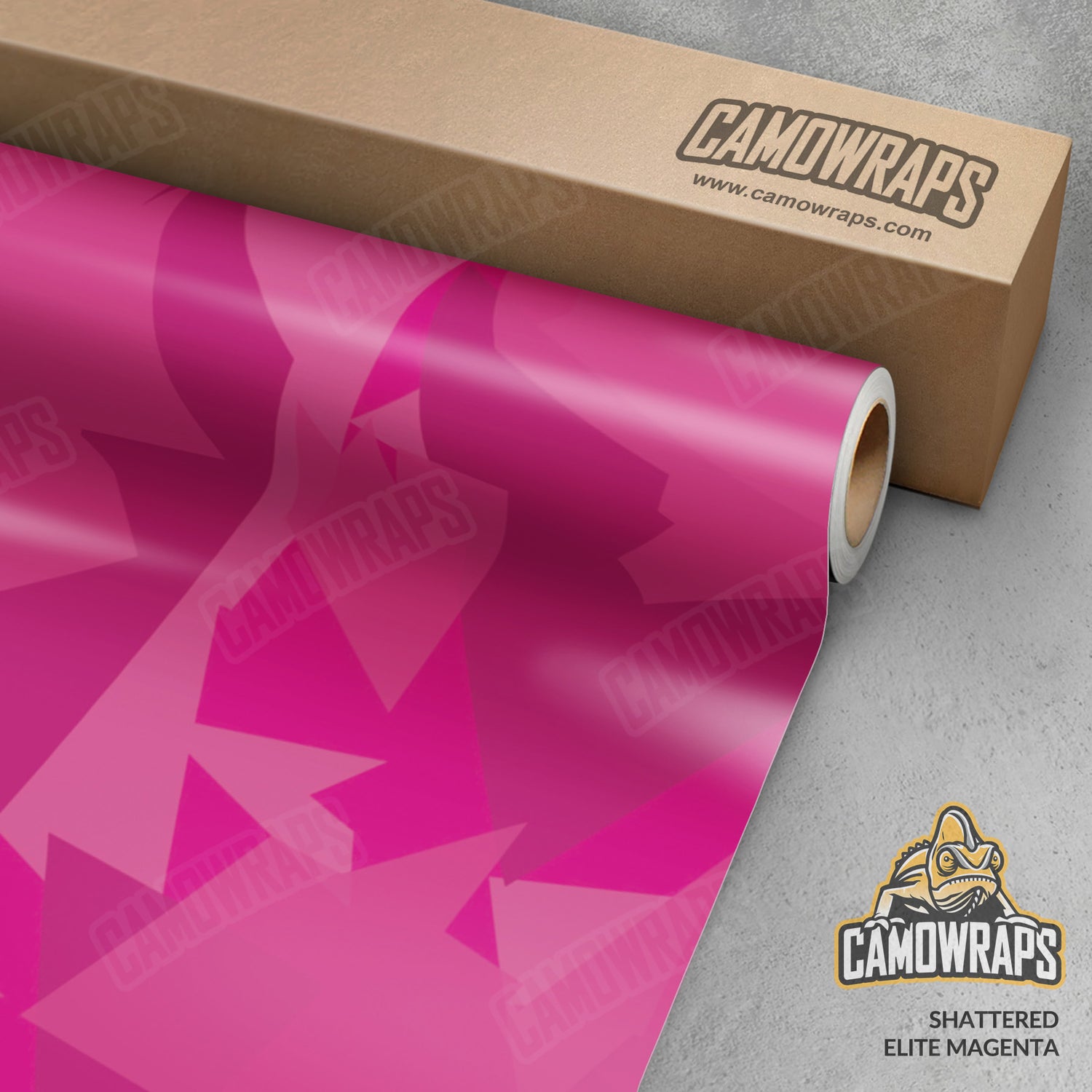 Shattered Elite Magenta Camo Vinyl Wrap