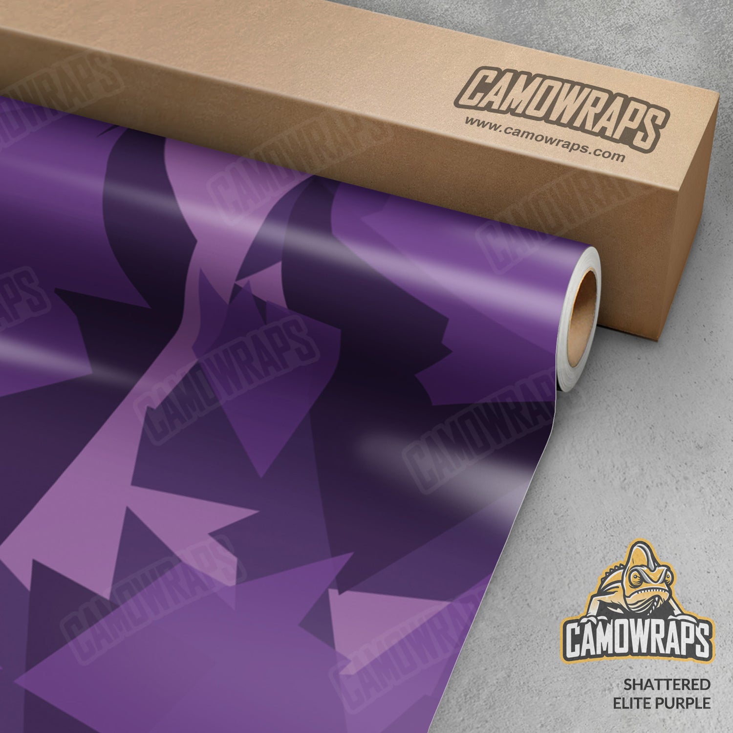 Shattered Elite Purple Camo Vinyl Wrap
