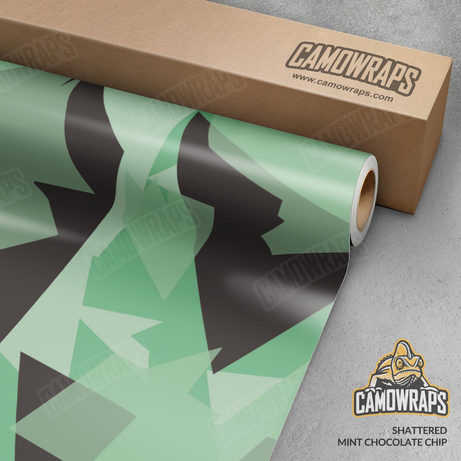Shattered Mint Chocolate Chip Camo Vinyl Wrap
