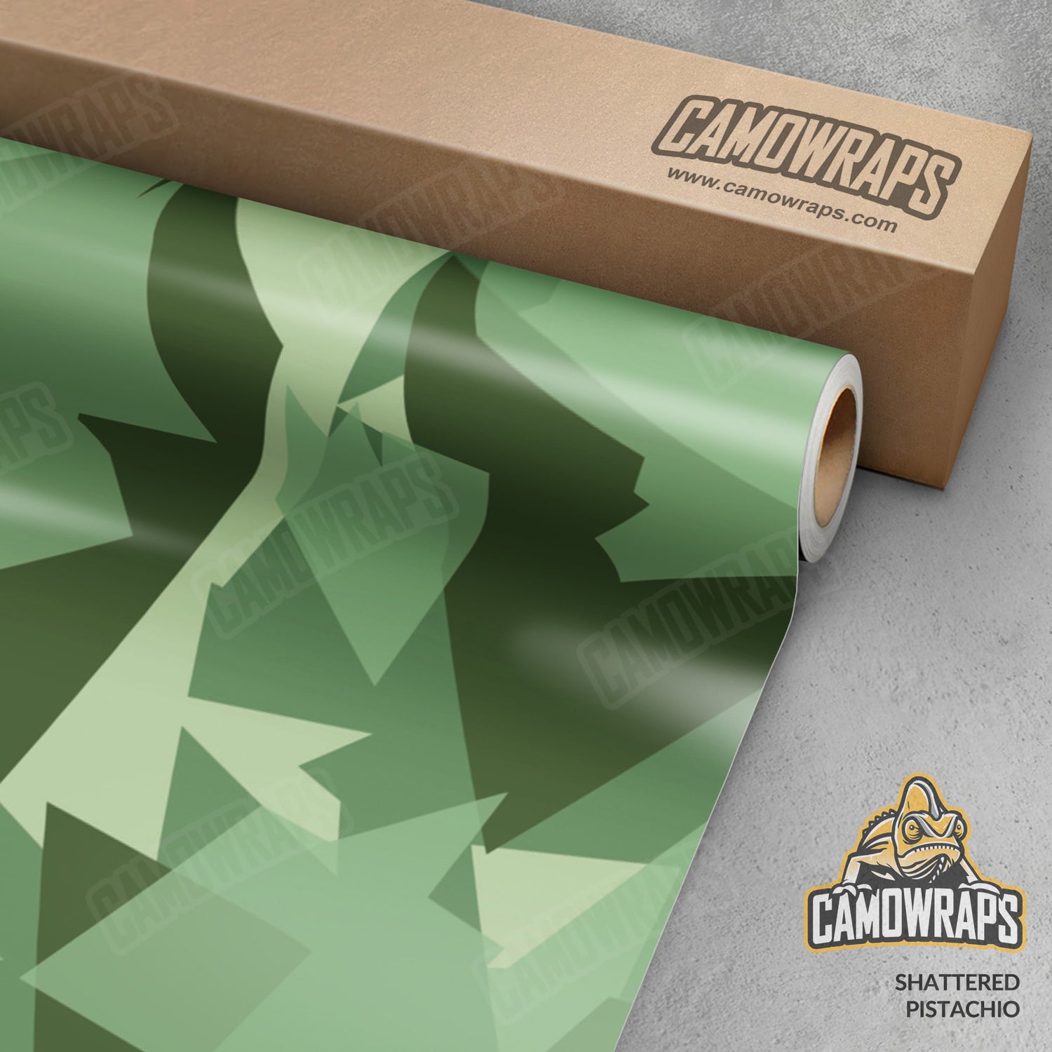 Shattered Pistachio Camo Vinyl Wrap