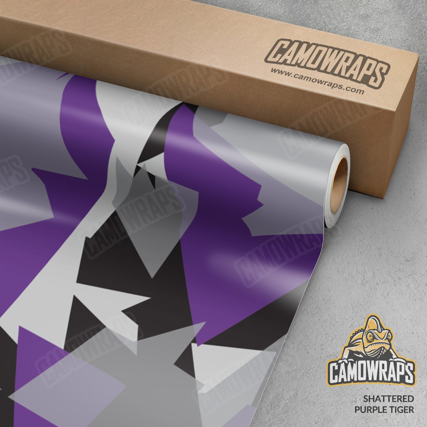 Shattered Purple Tiger Camo Vinyl Wrap