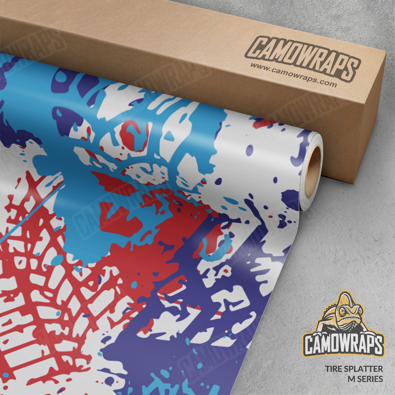 Tire Splatter M Series Camo Vinyl Wrap