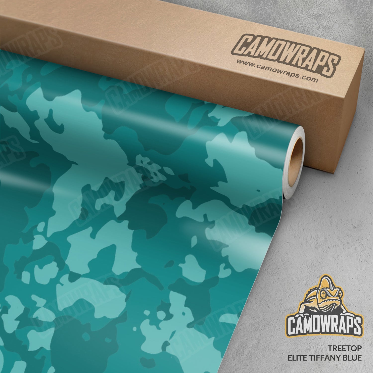 Treetop Elite Tiffany Blue Camo Vinyl Wrap
