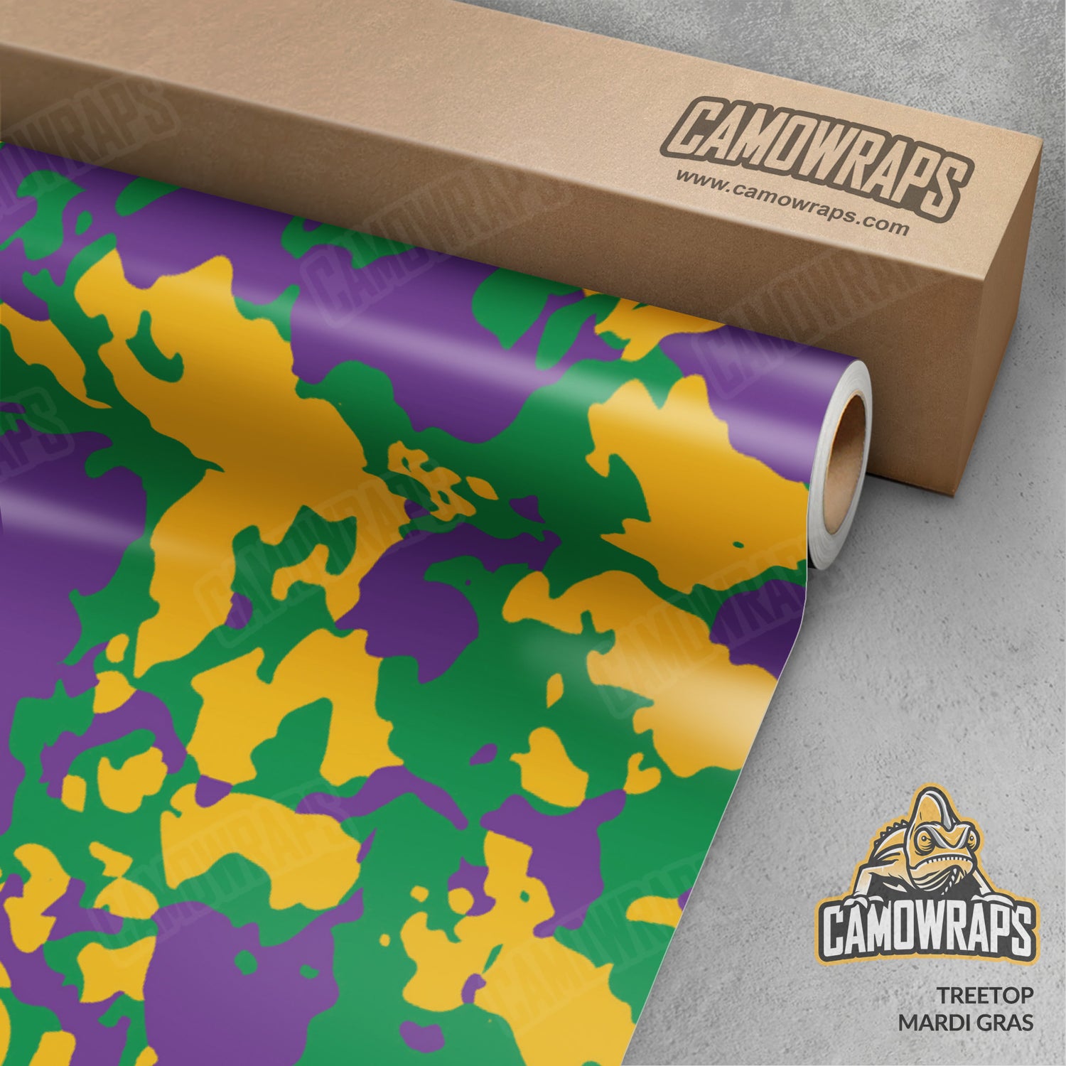 Treetop Mardi Gras Camo Vinyl Wrap