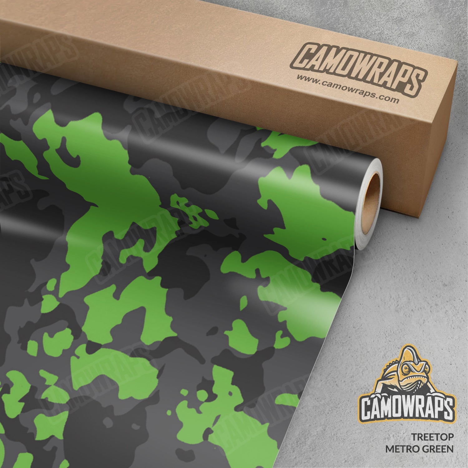 Treetop Metro Green Camo Vinyl Wrap