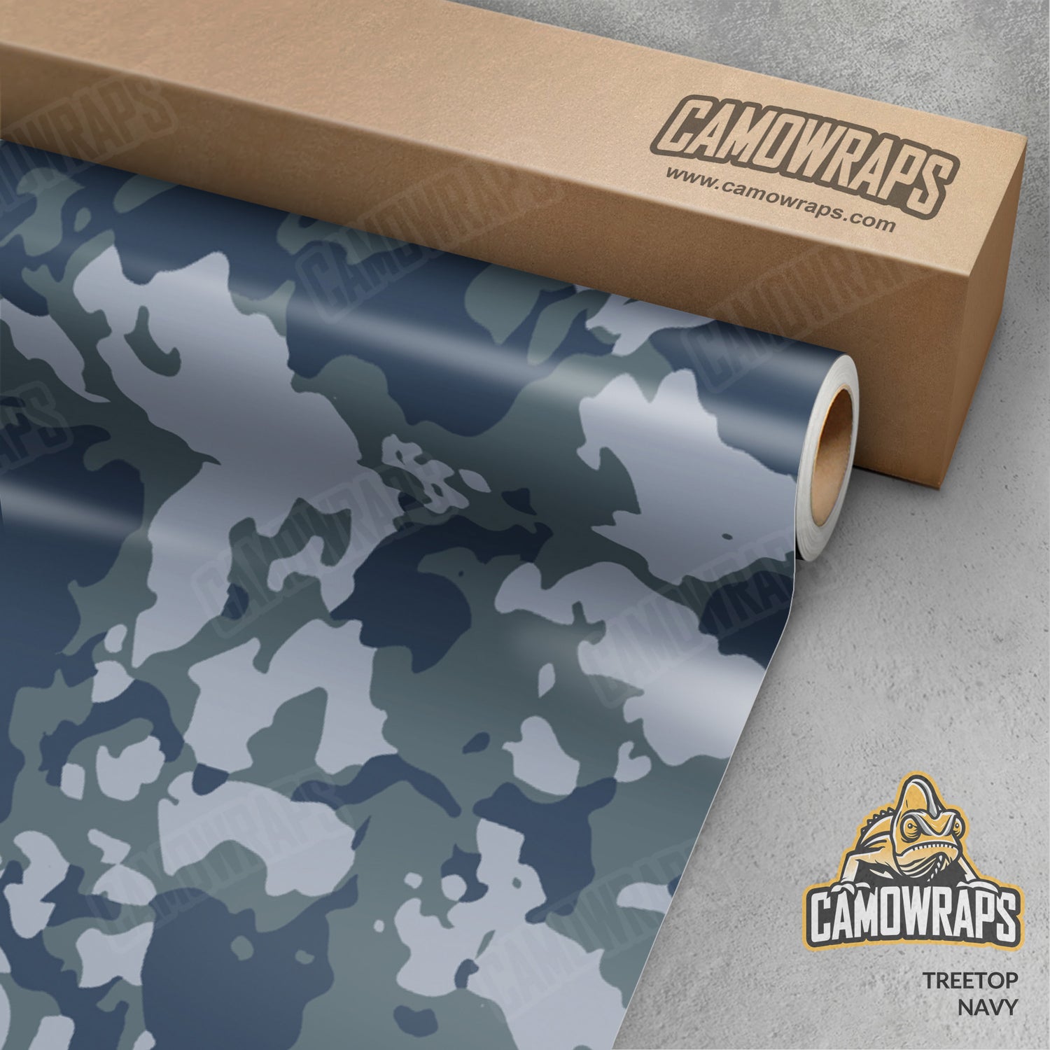 Treetop Navy Camo Vinyl Wrap