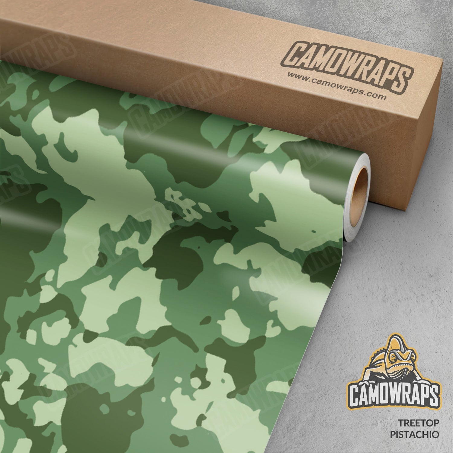 Treetop Pistachio Camo Vinyl Wrap