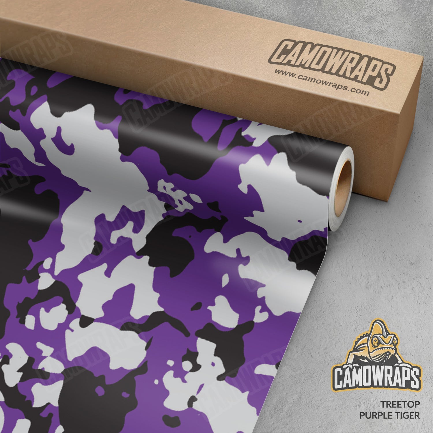 Treetop Purple Tiger Camo Vinyl Wrap