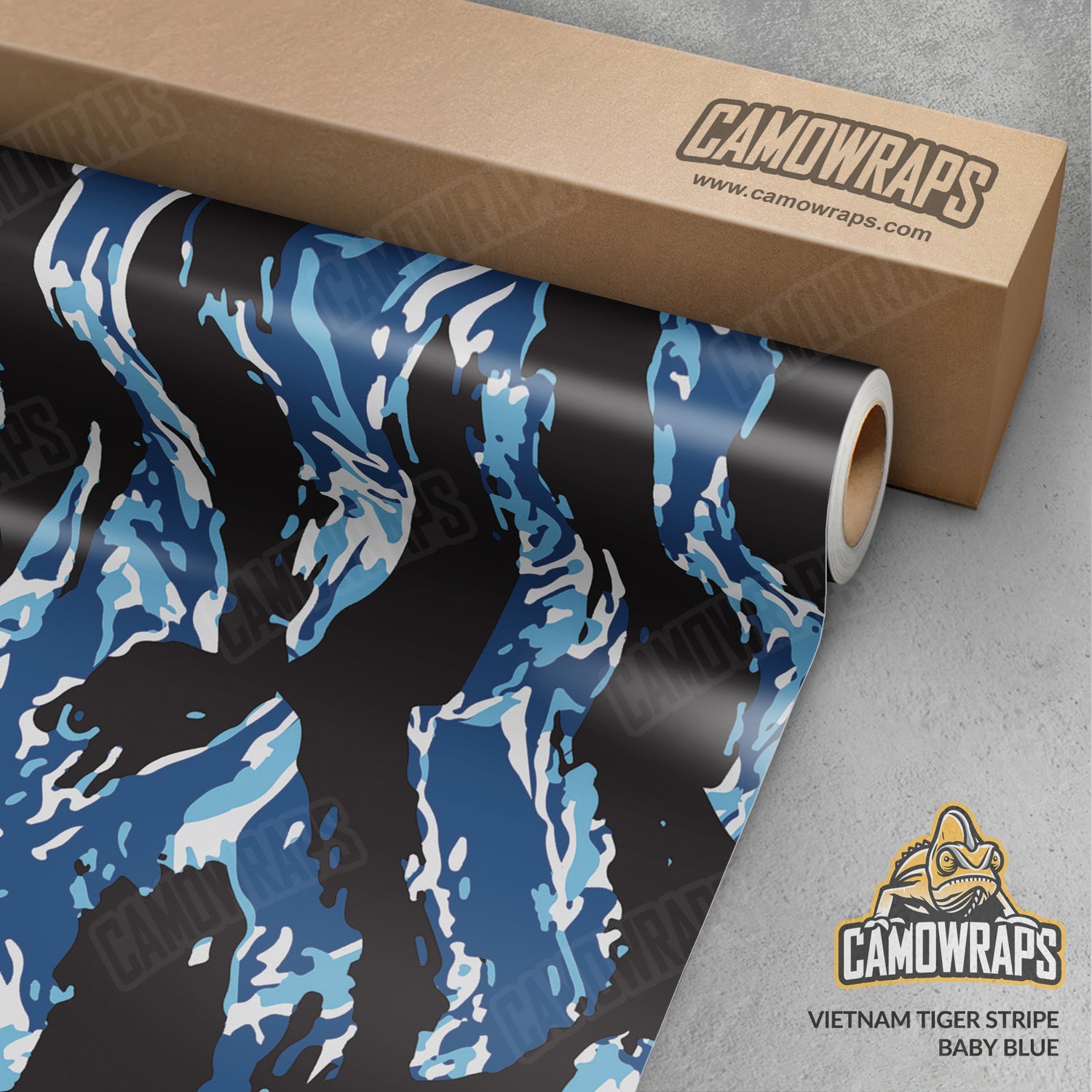 Vietnam Tiger Stripe Baby Blue Camo Vinyl Wrap