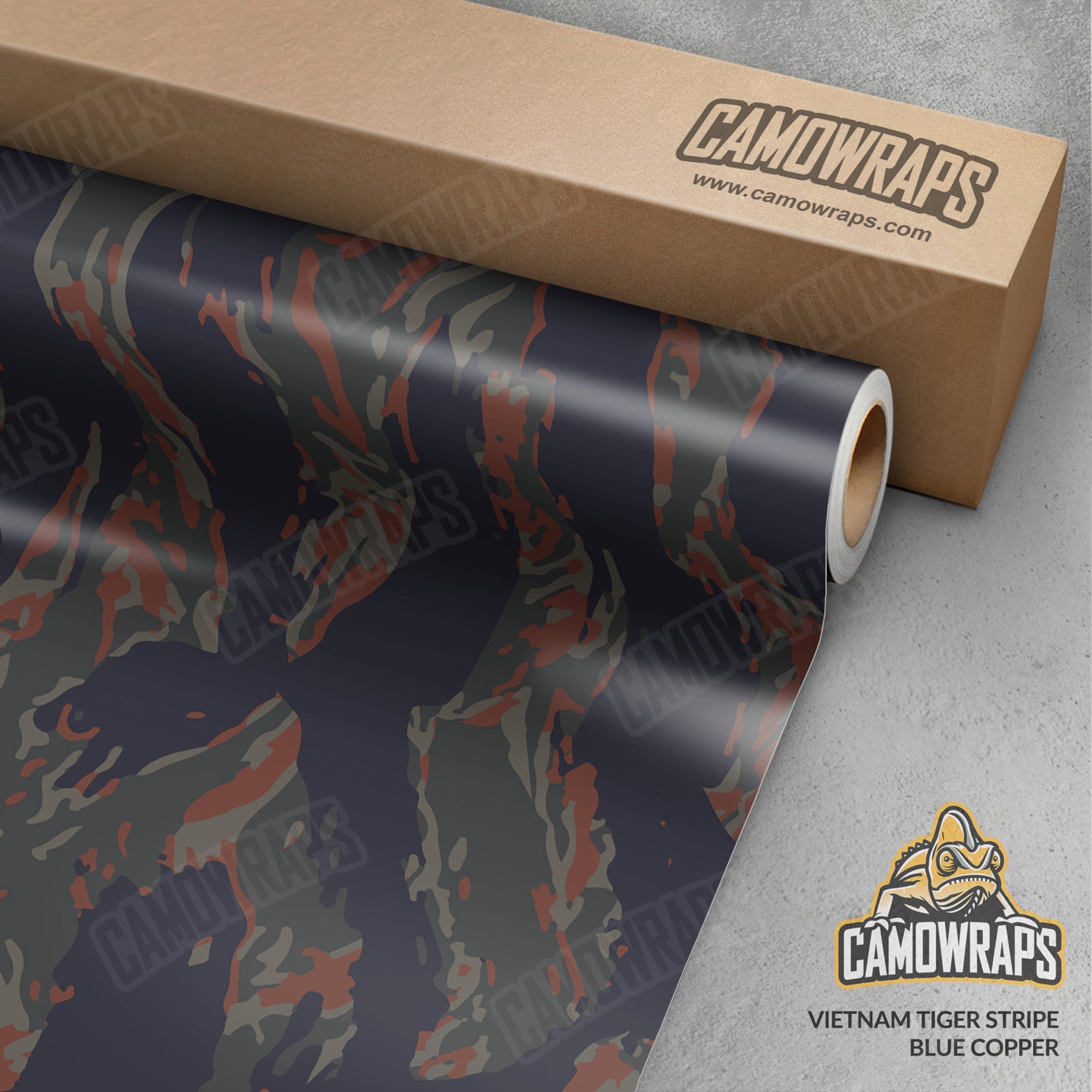 Vietnam Tiger Stripe Blue Copper Camo Vinyl Wrap