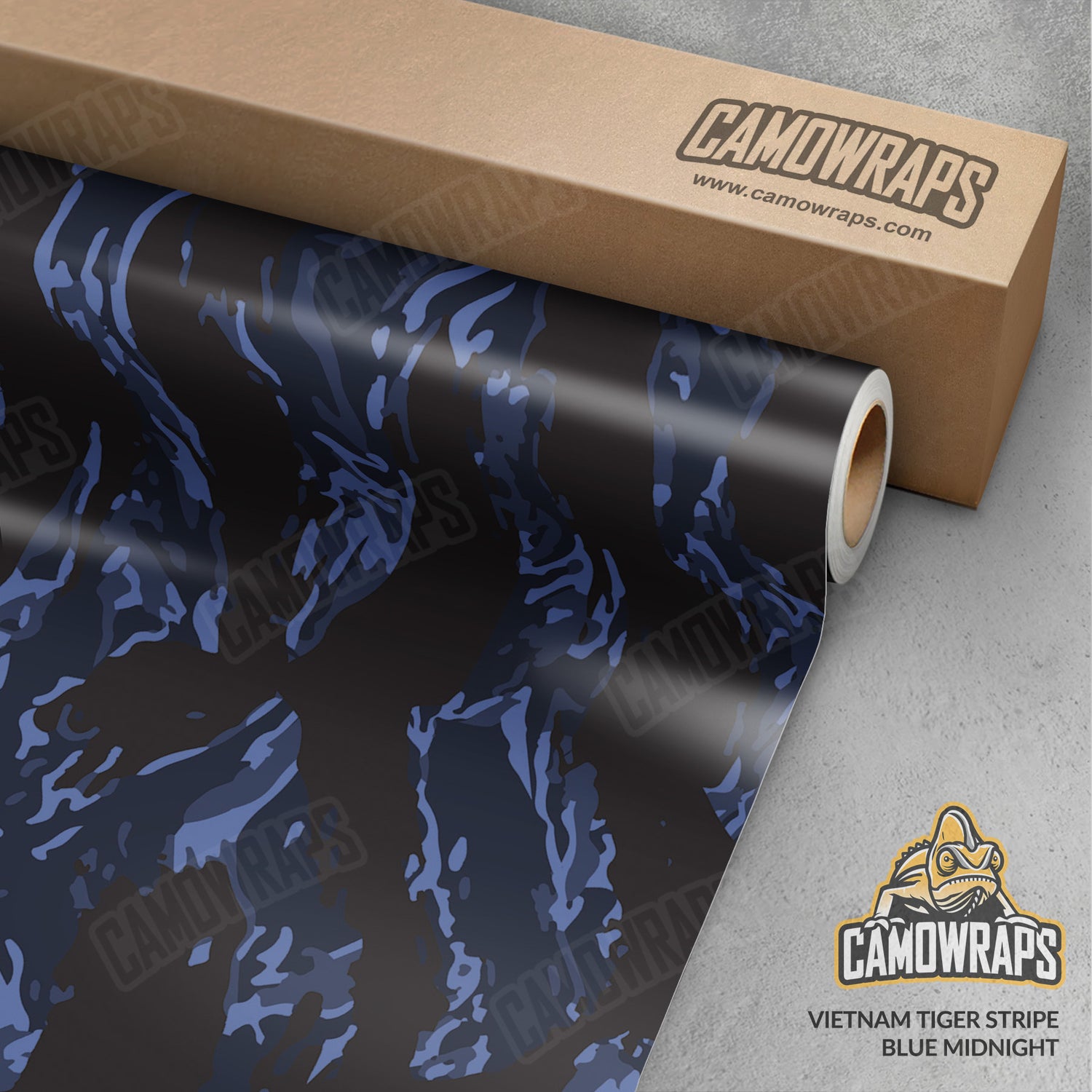 Vietnam Tiger Stripe Blue Midnight Camo Vinyl Wrap