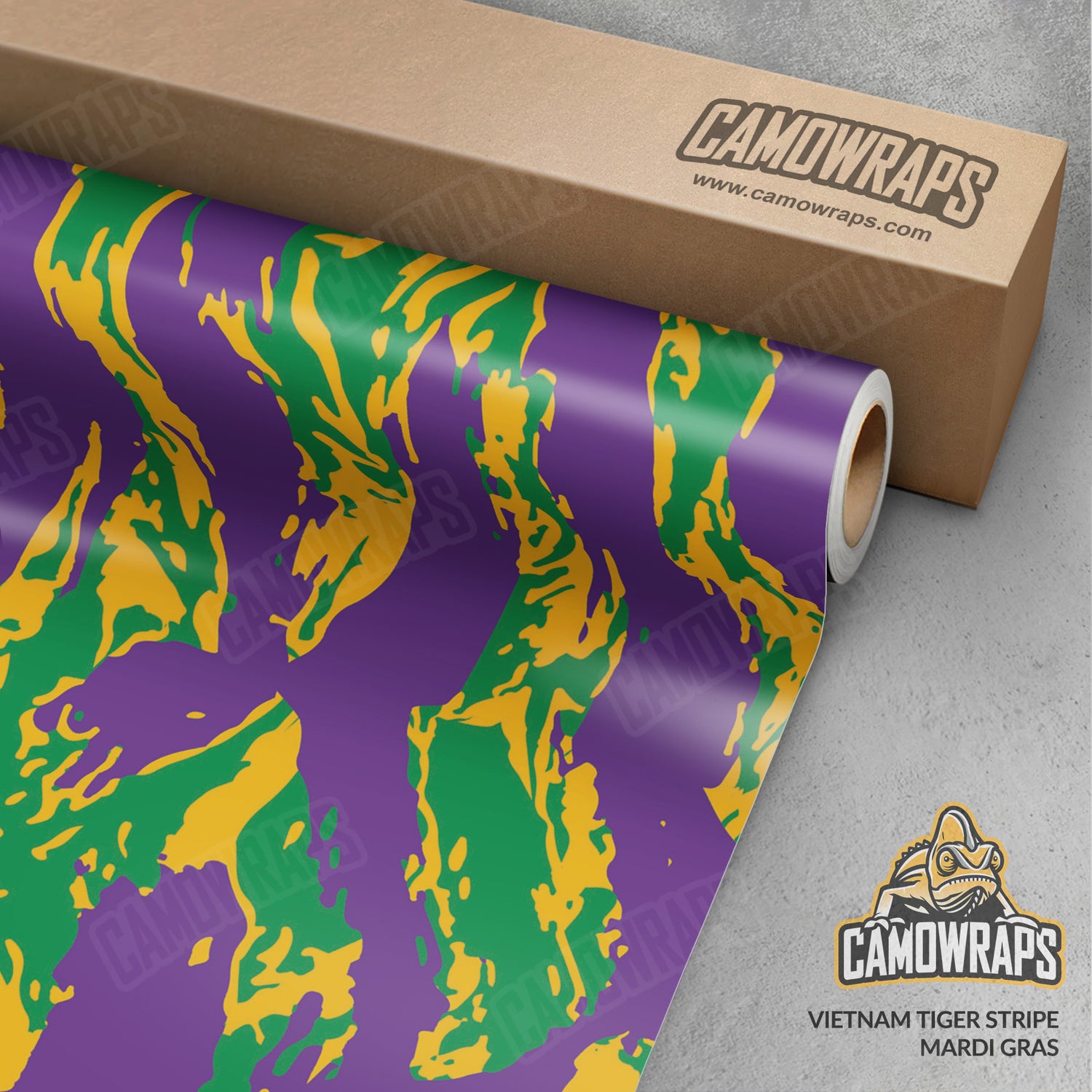 Vietnam Tiger Stripe Mardi Gras Camo Vinyl Wrap
