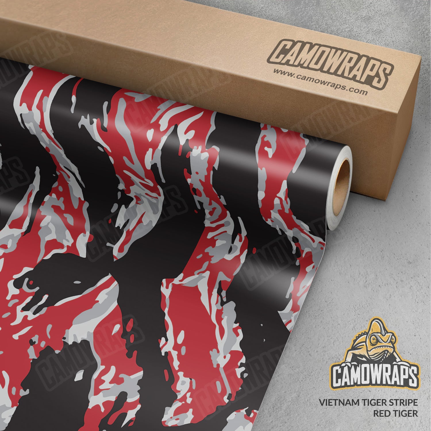 Vietnam Tiger Stripe Red Tiger Camo Vinyl Wrap